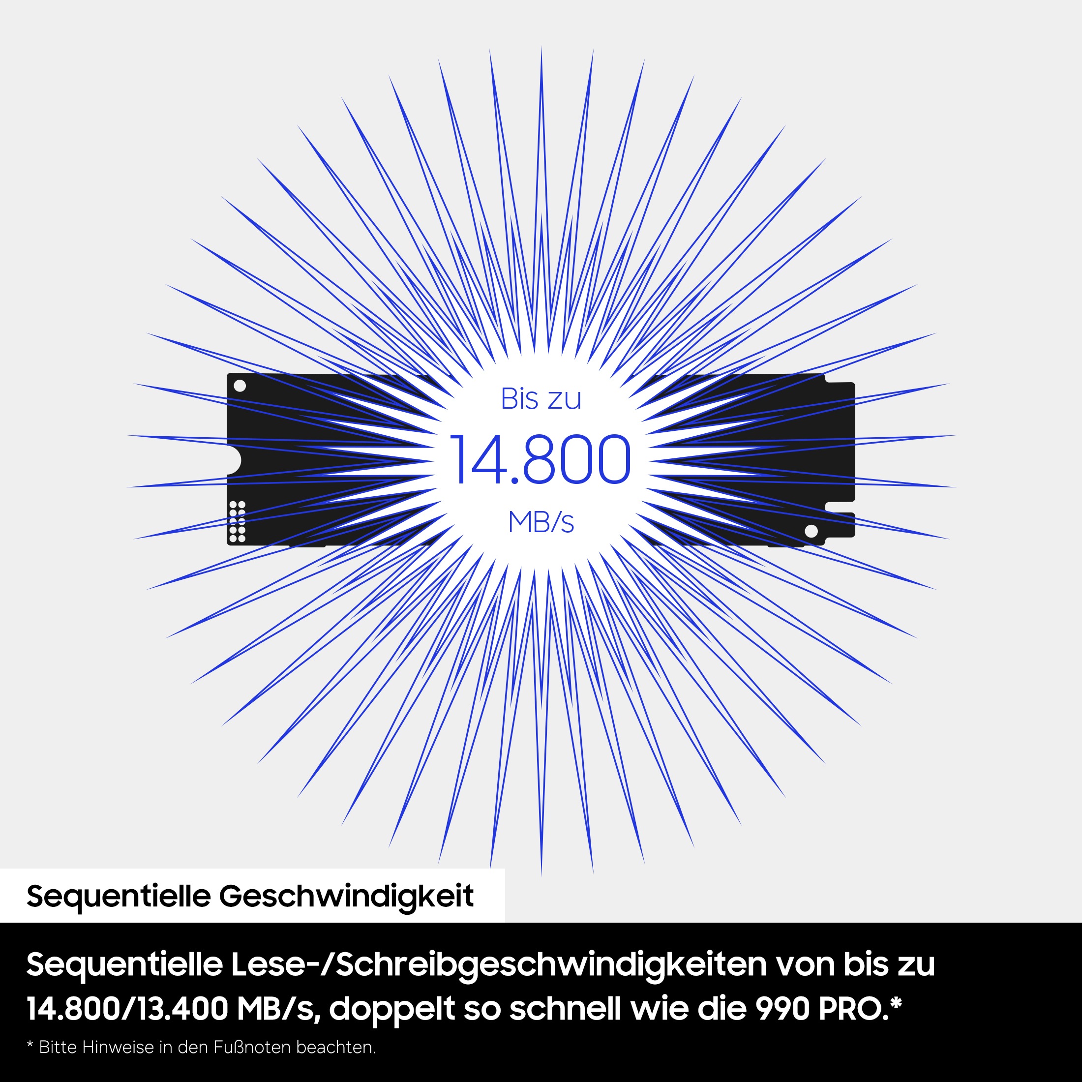Samsung interne Gaming-SSD »9100 PRO SSD« 2,5 1 TB Anschluss PCI Express 5.0