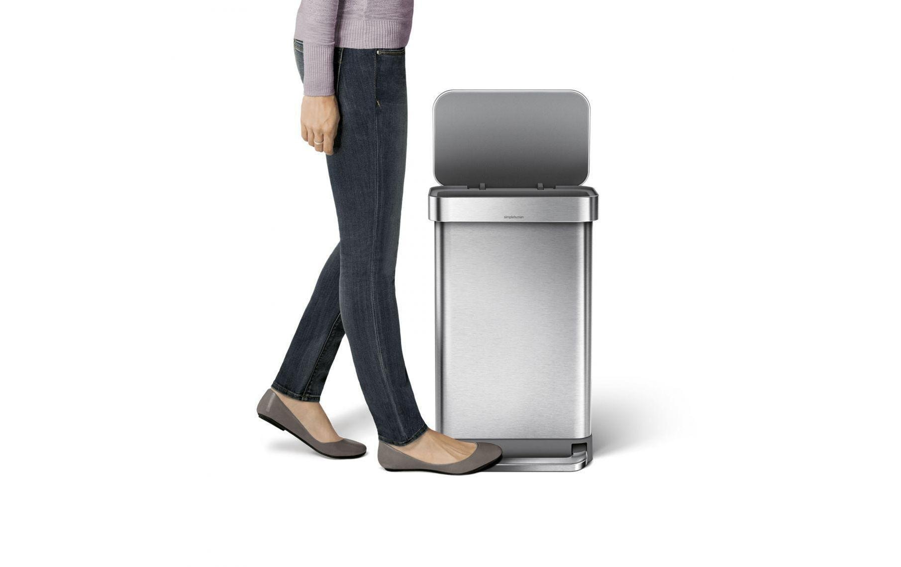 simplehuman Poubelle »Rechteckiger 45L« 1 Behälter