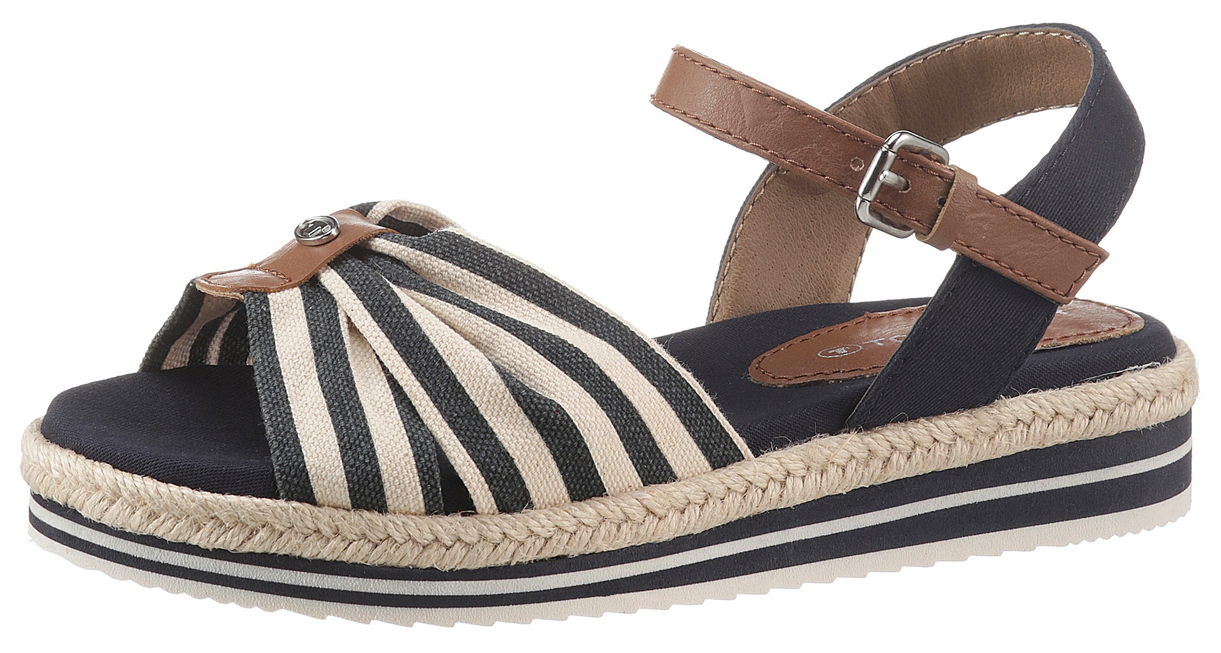 Image of TOM TAILOR Riemchensandale, mit Streifen bei Ackermann Versand Schweiz