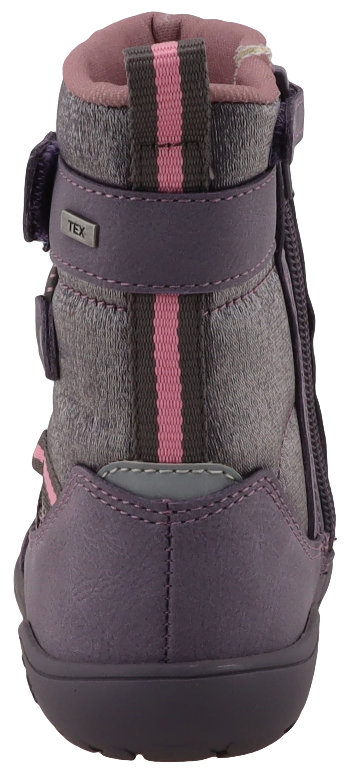 Lurchi Chaussures pieds nus »Jace 1 Barefoot-TEX«  Bottes d'hiver avec empiècements contrastants, gabarit de tailles à télécharger