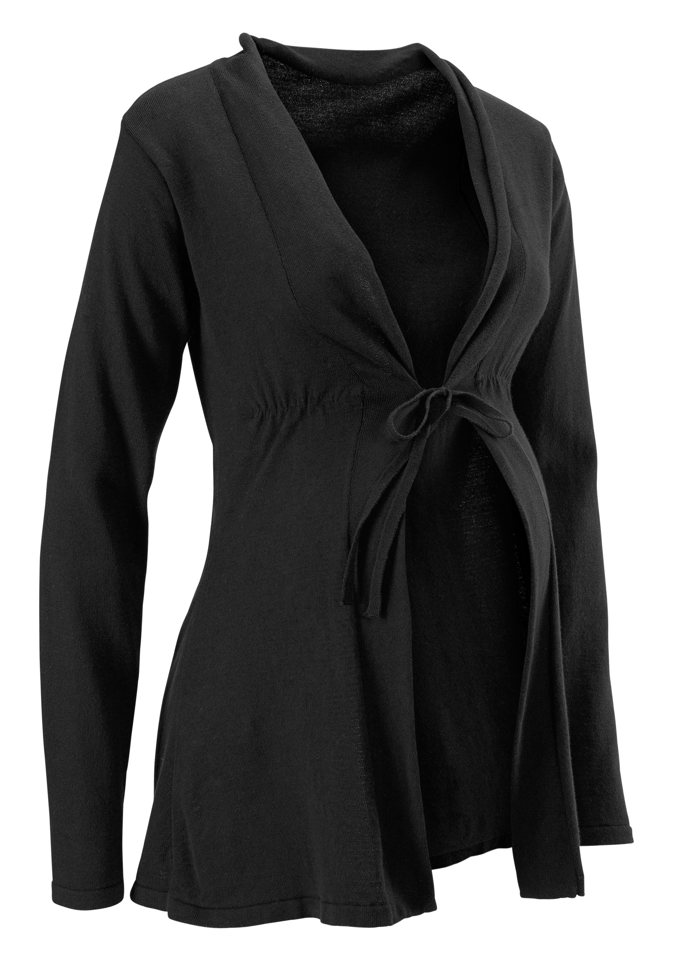 Image of Neun Monate Umstandsstrickjacke »Powered by Flashlights«, mit Bindeband bei Ackermann Versand Schweiz