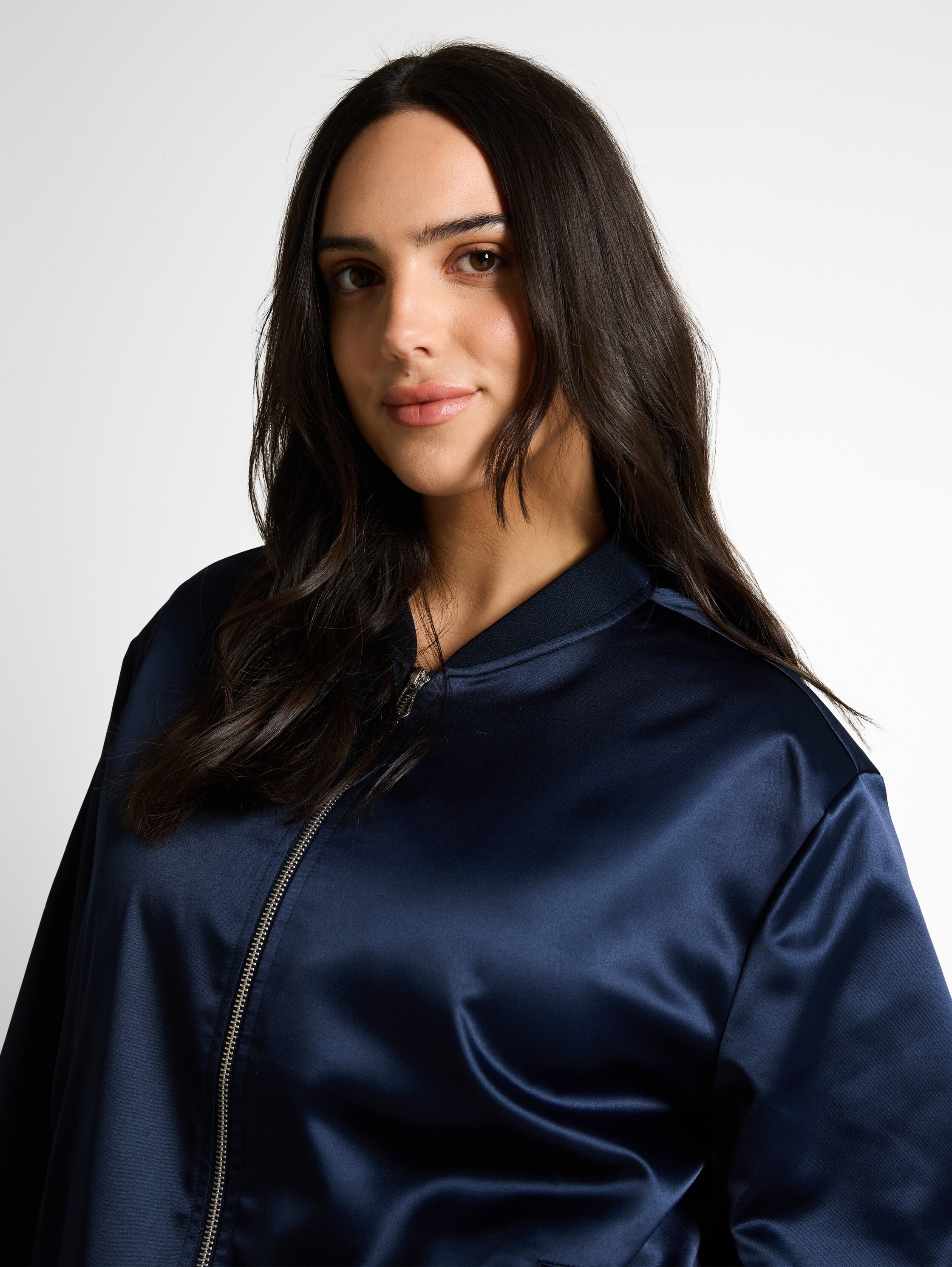 TOM TAILOR PLUS Blouson ohne Kapuze mit Reissverschluss