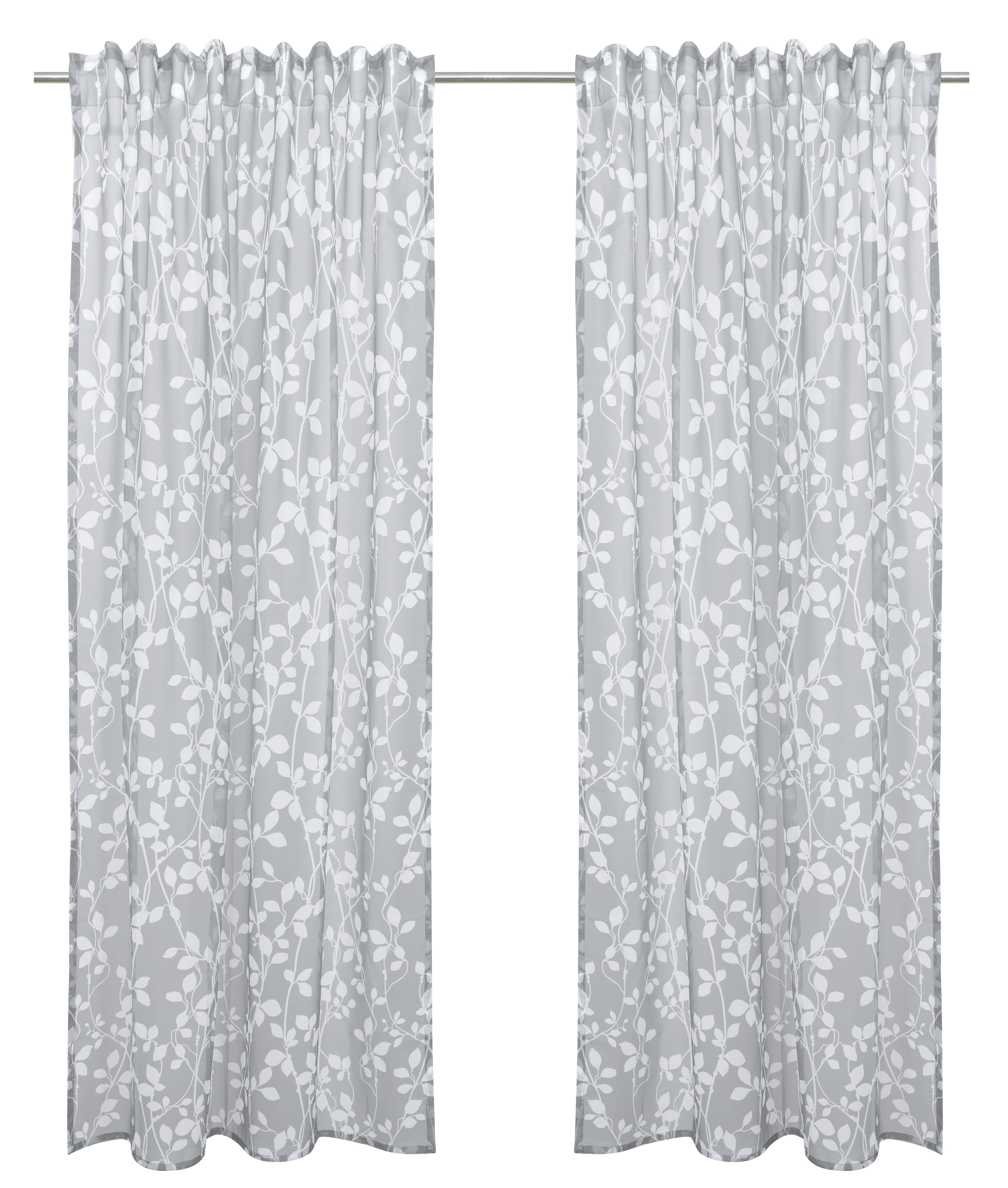 my home Rideau »Issoire« Bande multifonctionnelle 1 cuis tlg. Wohnzimmer, Schlafzimmer, Esszimmer, gemustert und halbtransparent