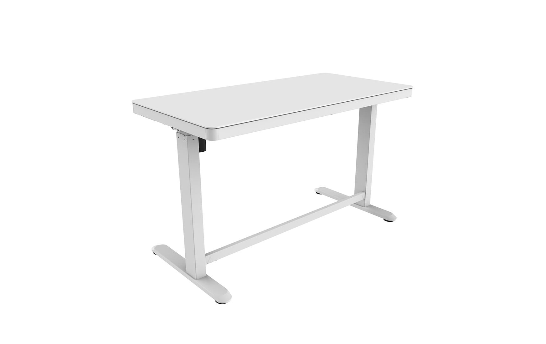 Schreibtisch »Contini ET118, 120 x 60 cm, mit Tischplatte Glas, Weiss«