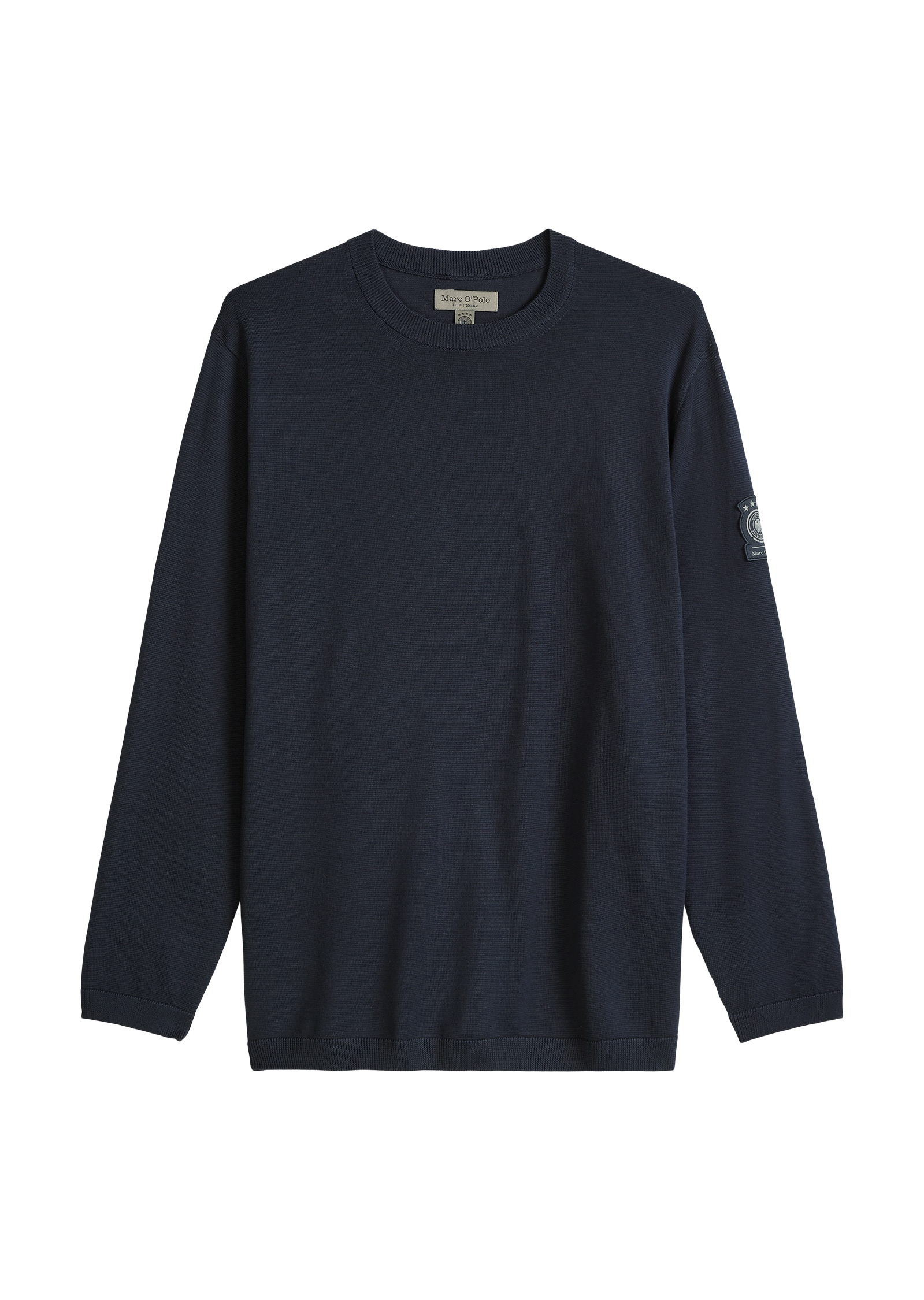 Marc O'Polo Rundhalspullover »DFB Travel Collection« aus reiner Bio-Baumwolle