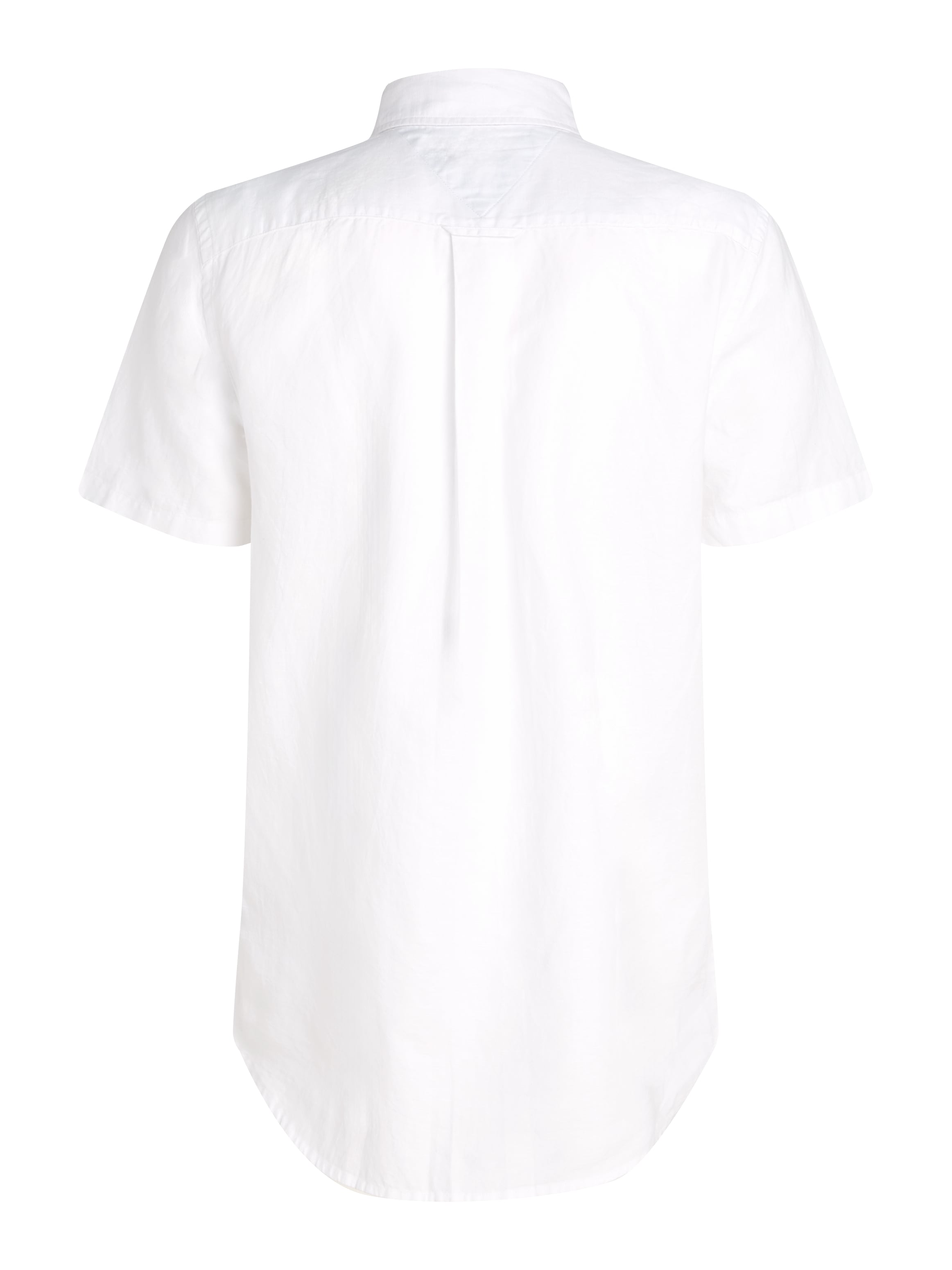 Tommy Hilfiger Kurzarmhemd »LINEN BLEND SOLID SS RF SHIRT«, mit Button-down-Kragen
