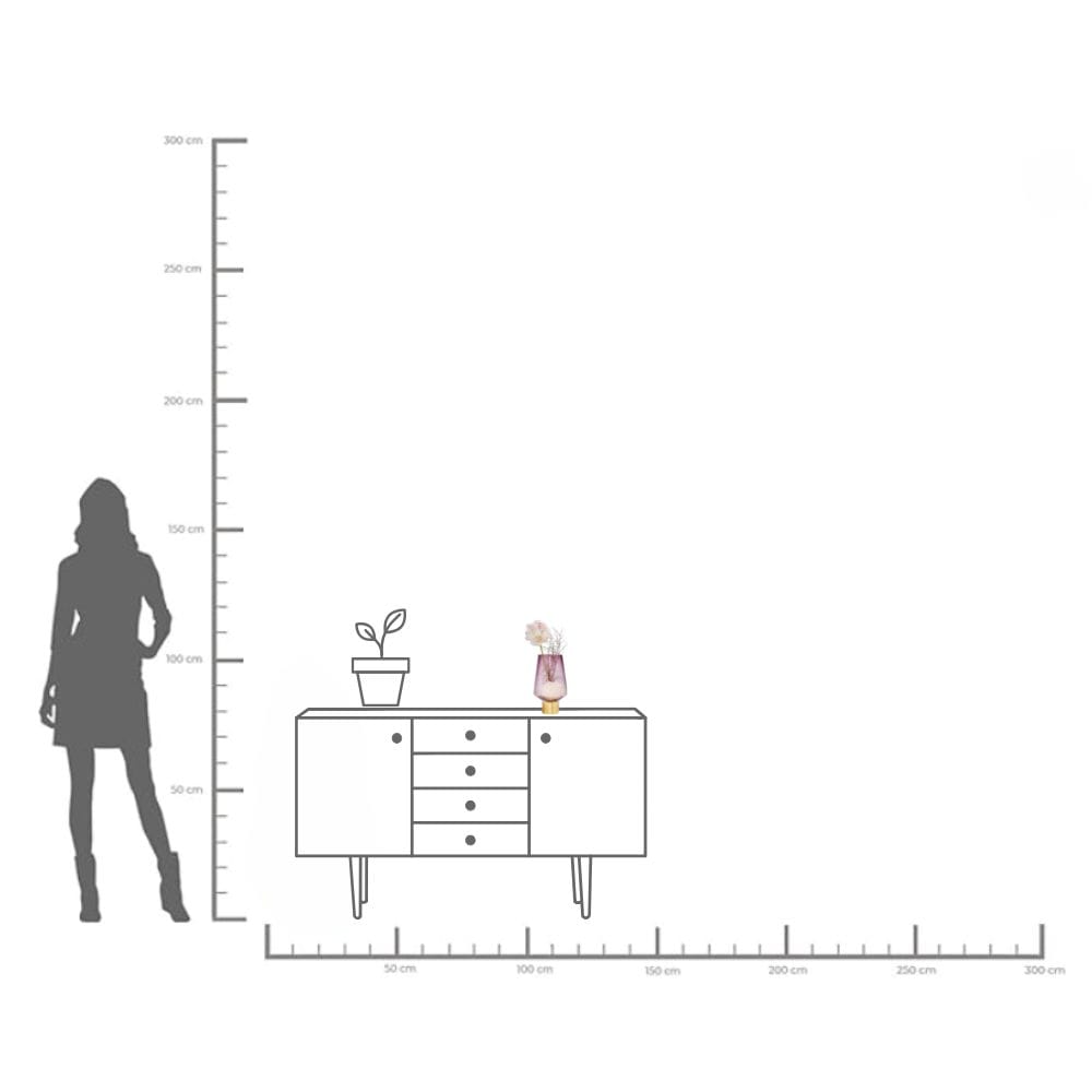 Kare Design Vase de table »Vase Noble Braun«