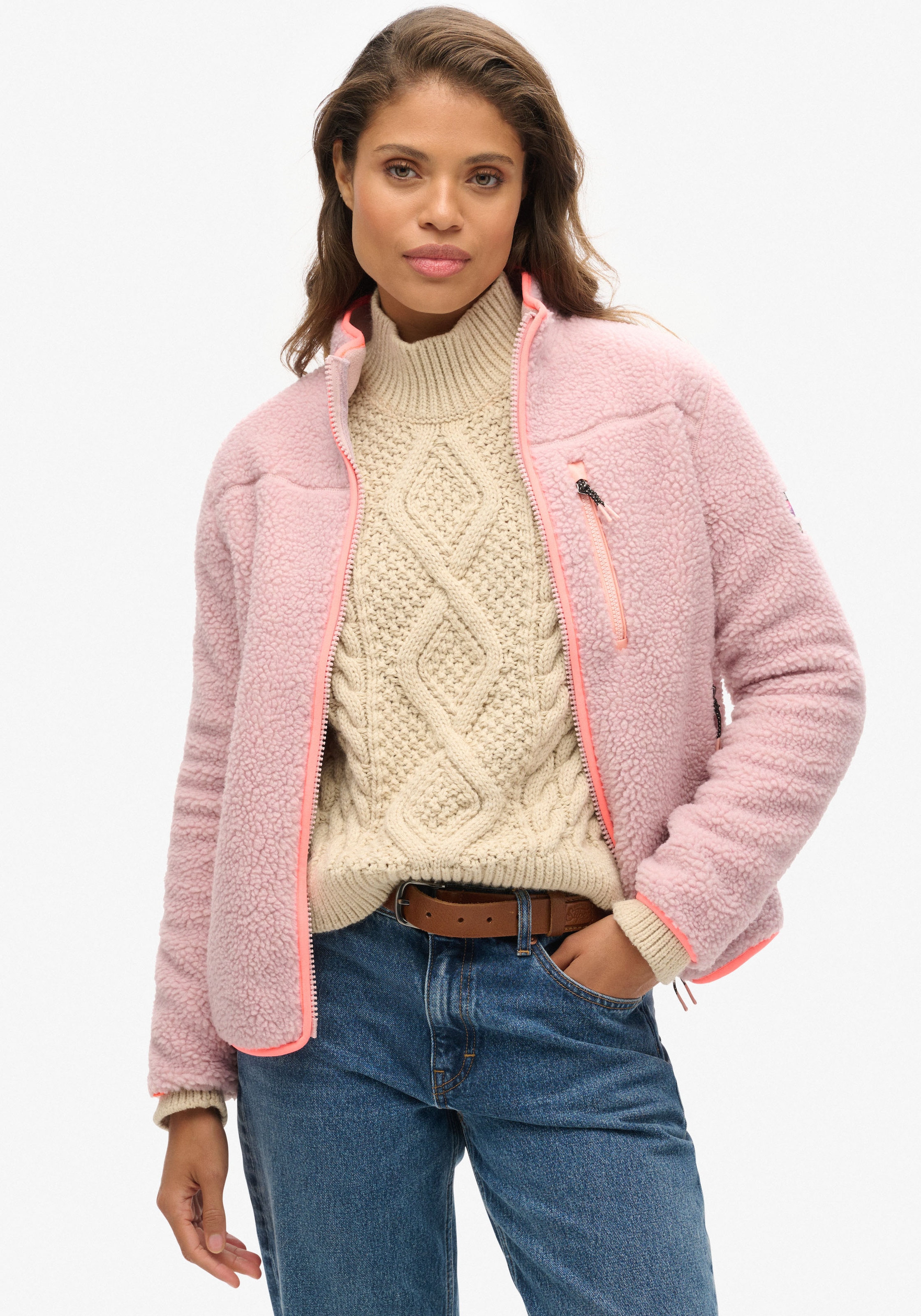 Superdry Fleecejacke »OUTDOOR FULL ZIP FLEECE«