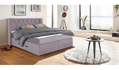 Boxspringbett »Elegance«, mit schöner Knopfheftung, in den Härtegraden H2 & H3, inkl....