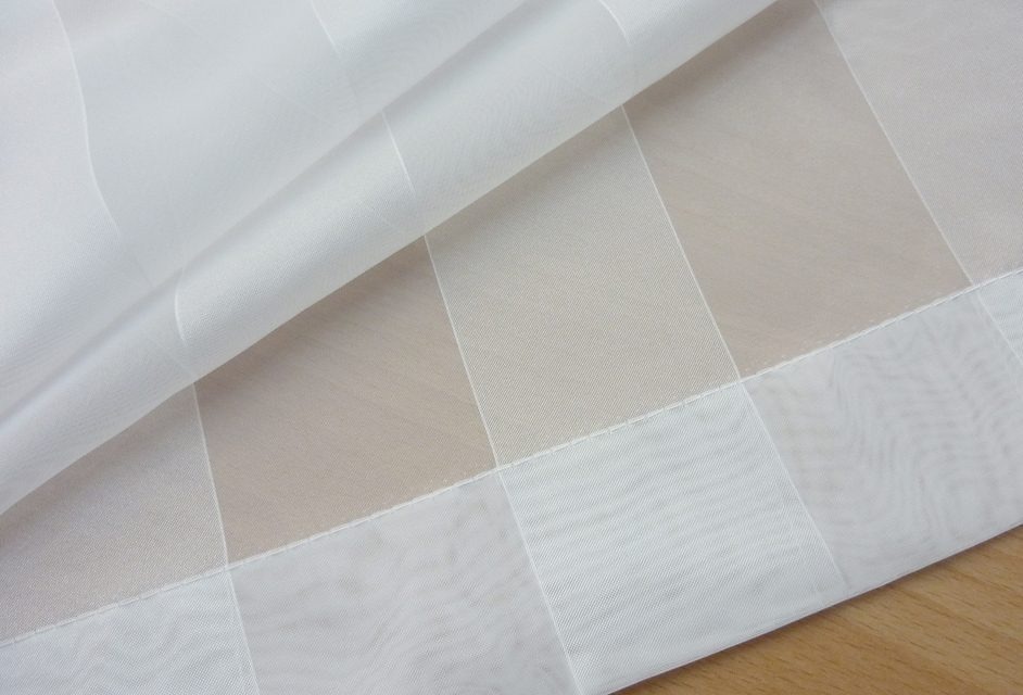 Gerster Scheibengardine »Feodora« Schlaufen 1 Stk. tlg. HxB: 50x145, Längsstreifen