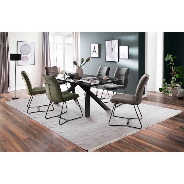 MCA furniture Esstisch »Everett«, mit Glasplatte günstig kaufen