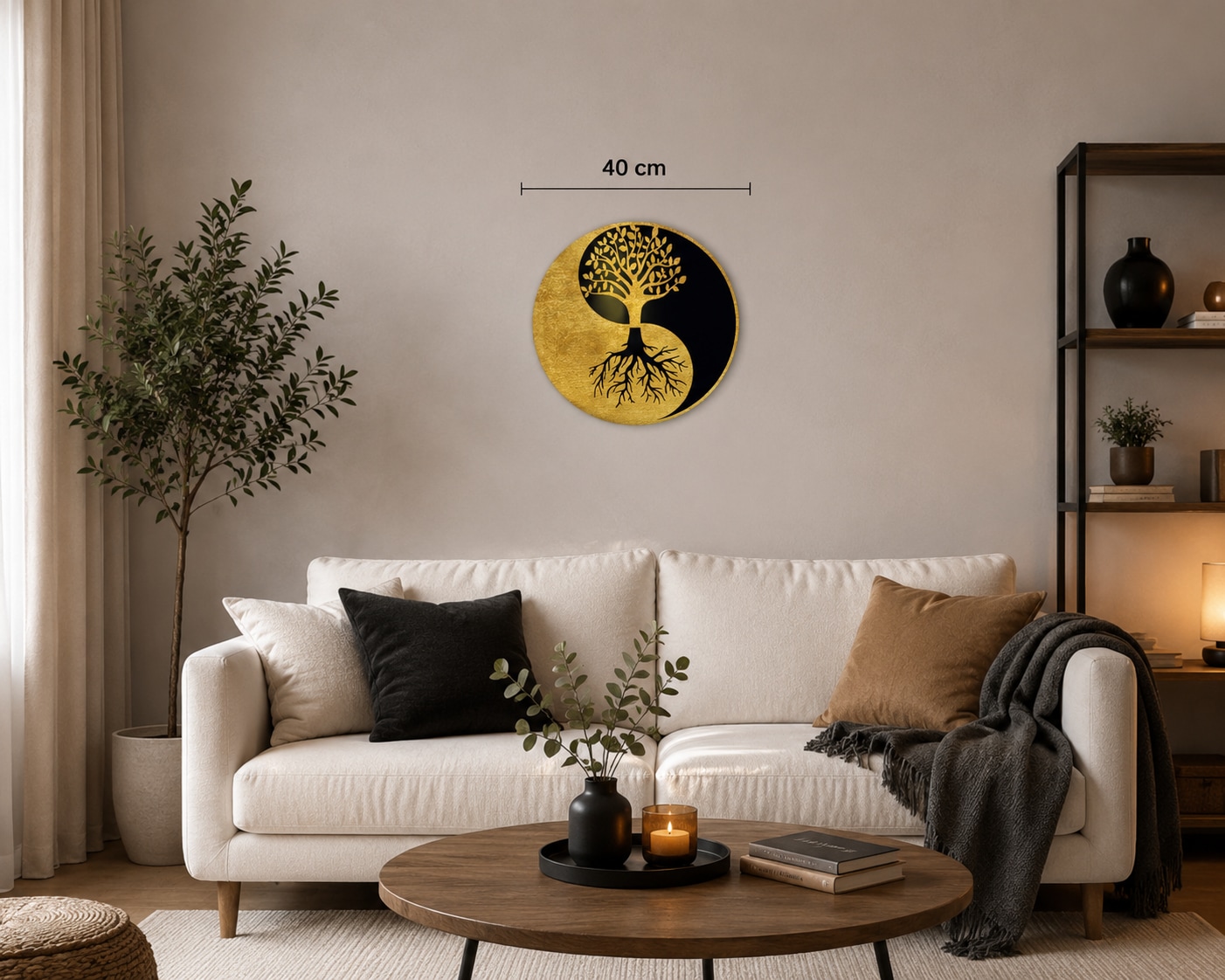 GOODproduct Wandbild »Lebensbaum durchsichtig mit Lochbohrung für leichte Anbringung« Baum | Baumbilder | Wald 1 Stk. tlg. Lebensbaum, Schwebeeffekt dank der Transparenz