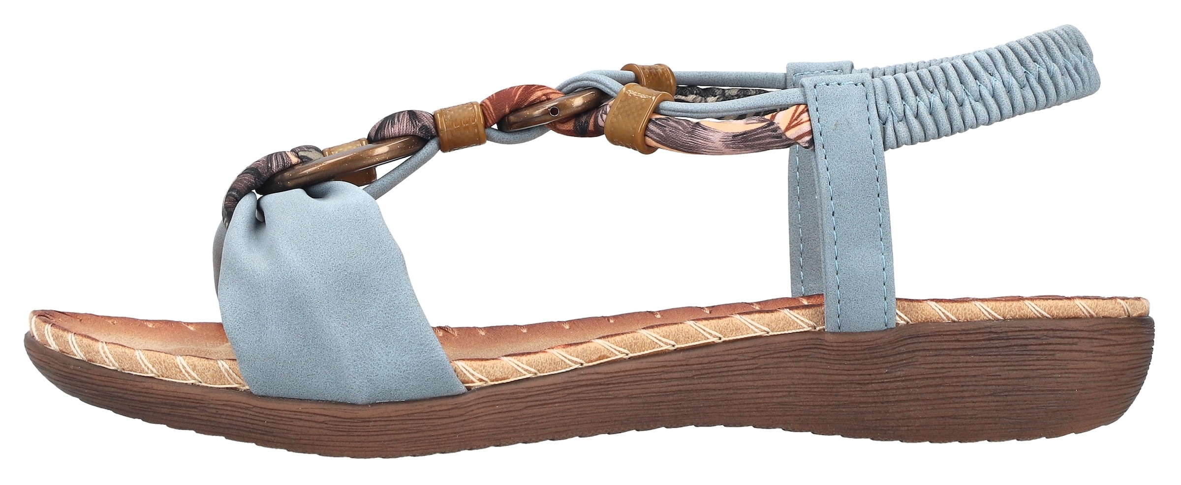 Rieker Sandale  Chaussure d'été, chaussure de vacances, bride arrière avec élastique