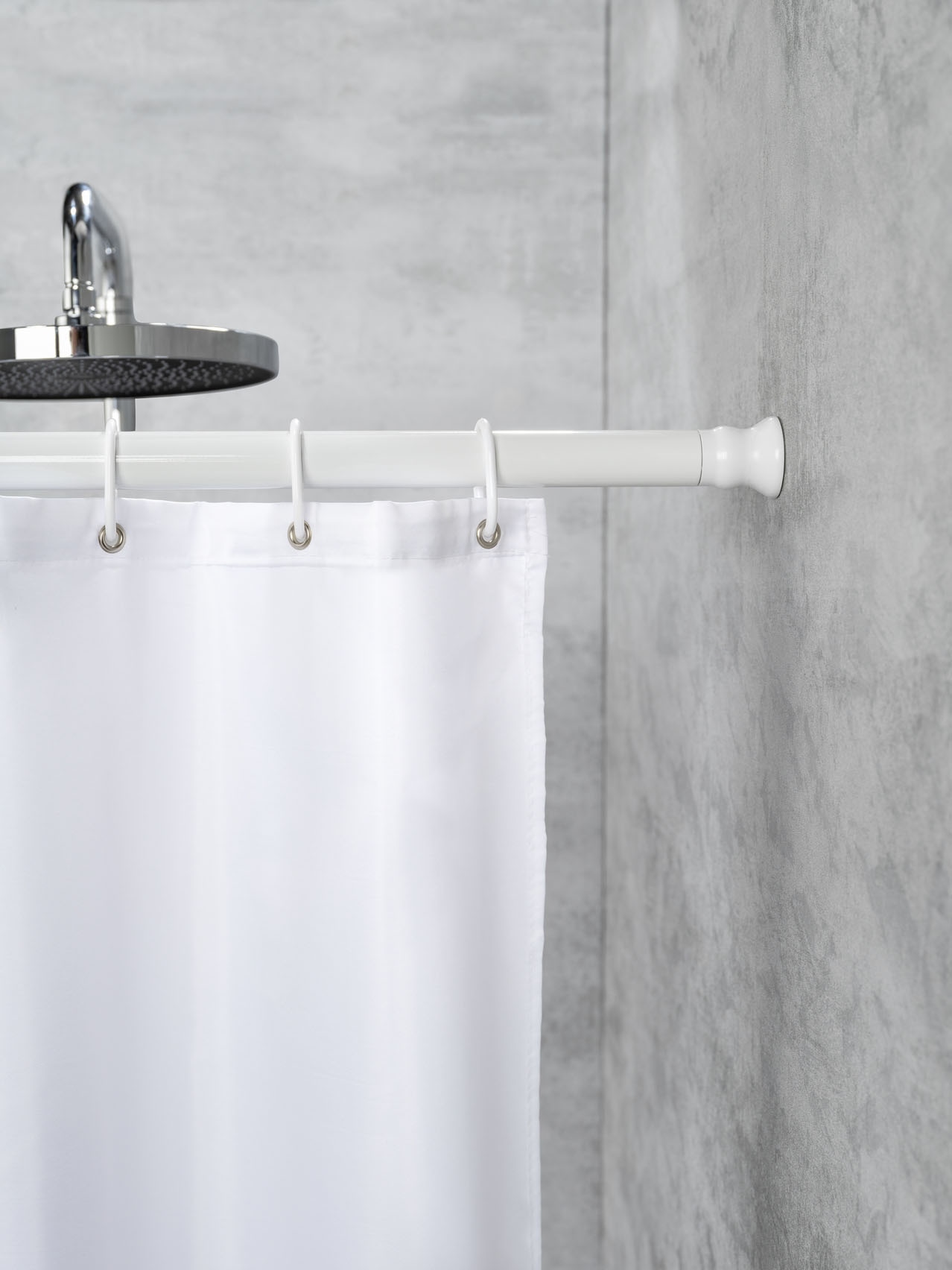 WENKO Klemmstange »Extra stark weiss« Ø 28 mm ausziehbar Teleskopstange für Duschvorhänge, Breite 110-245 cm