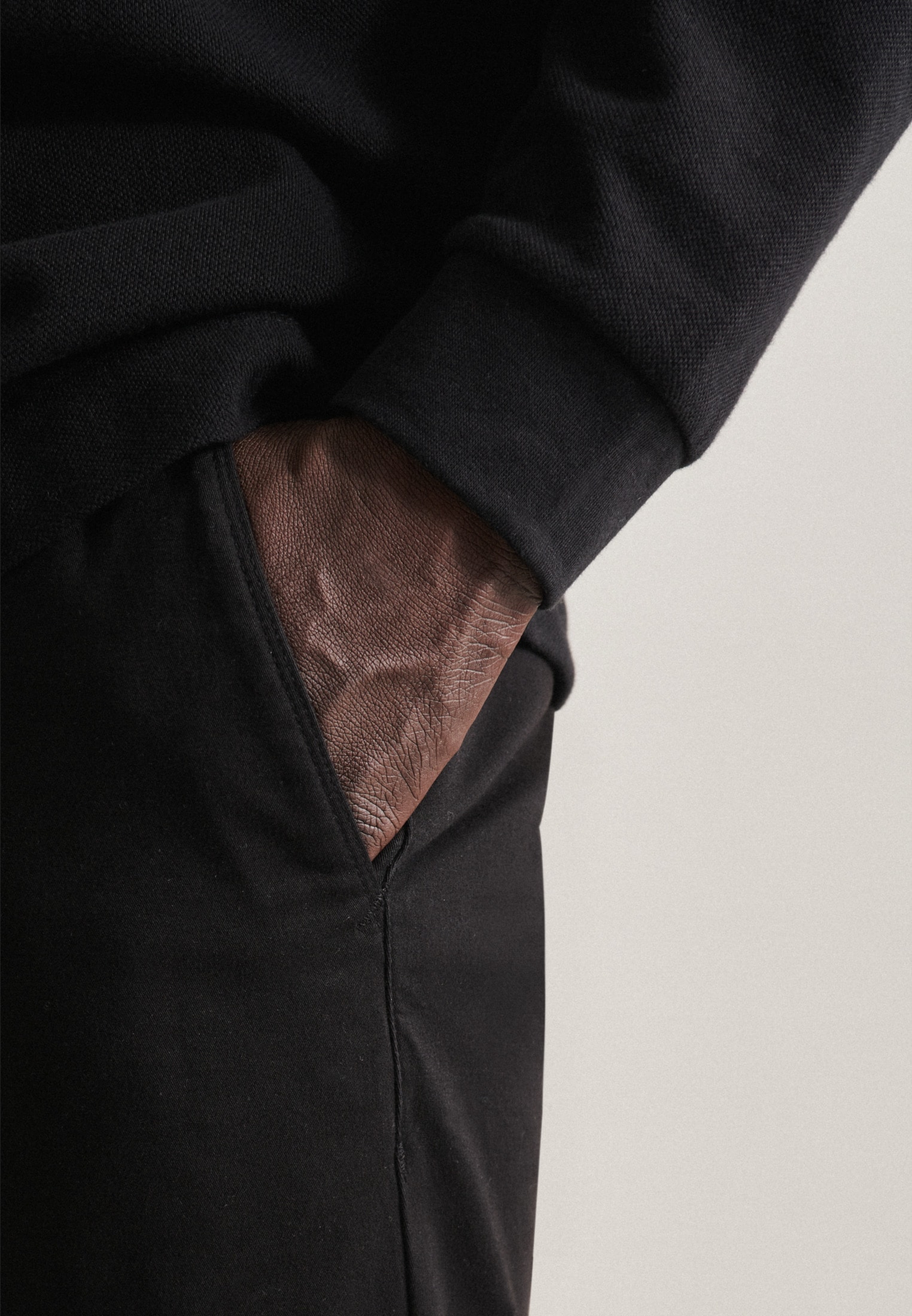 seidensticker Chinohose »Schwarze Rose«