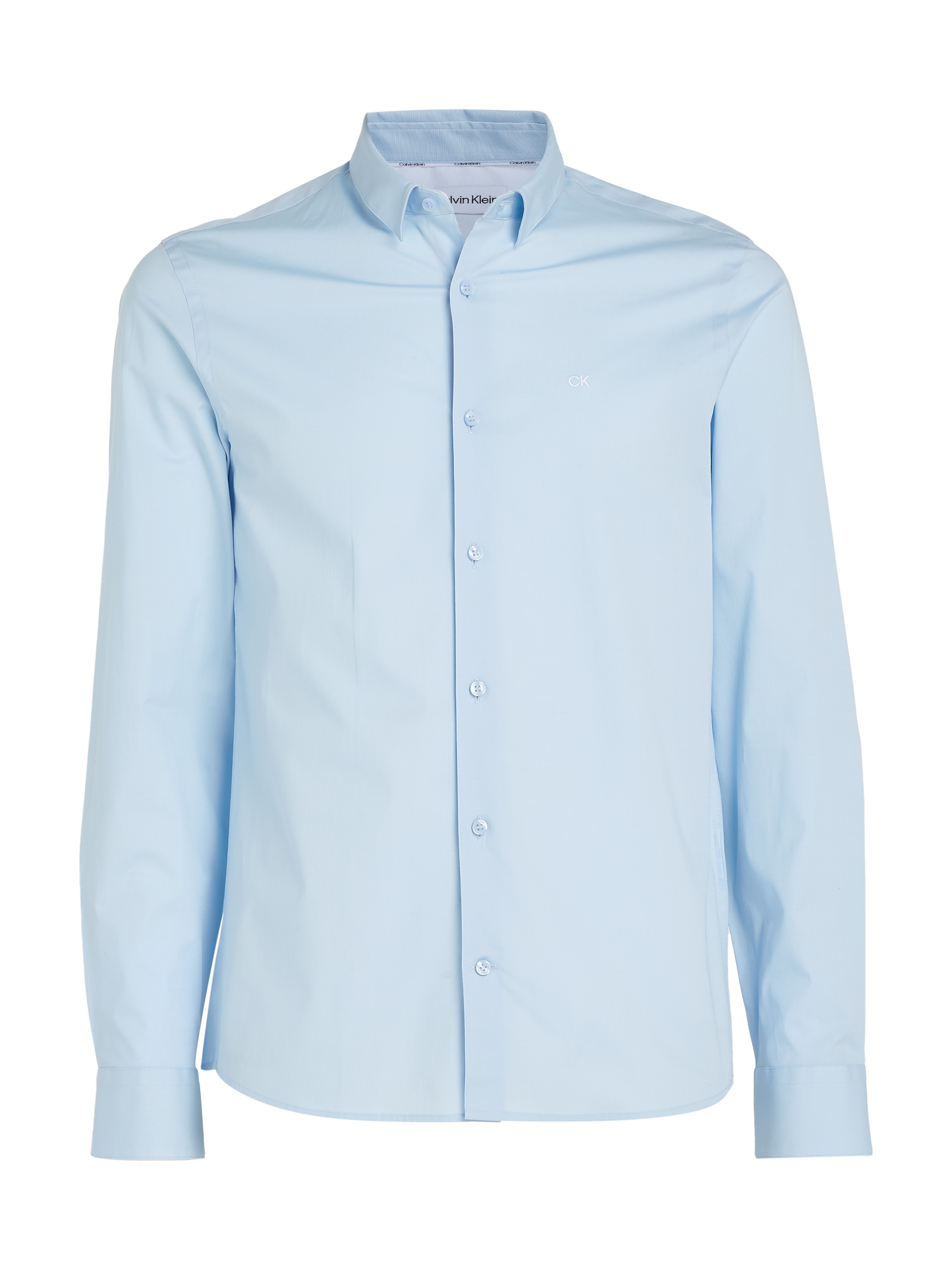 Calvin Klein Businesshemd »STRETCH POPLIN SLIM SHIRT«, mit Calvin Klein Logo auf der Brust
