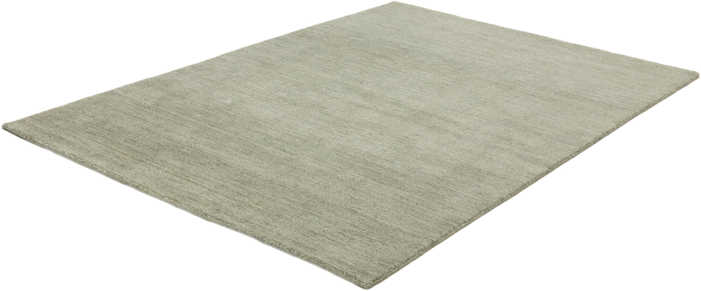 THEKO Teppich »San Diego« rechteckig 13 mm Höhe handgewebt, 60% Wolle, Knüpfoptik, meliert, leichter seidiger Glanz