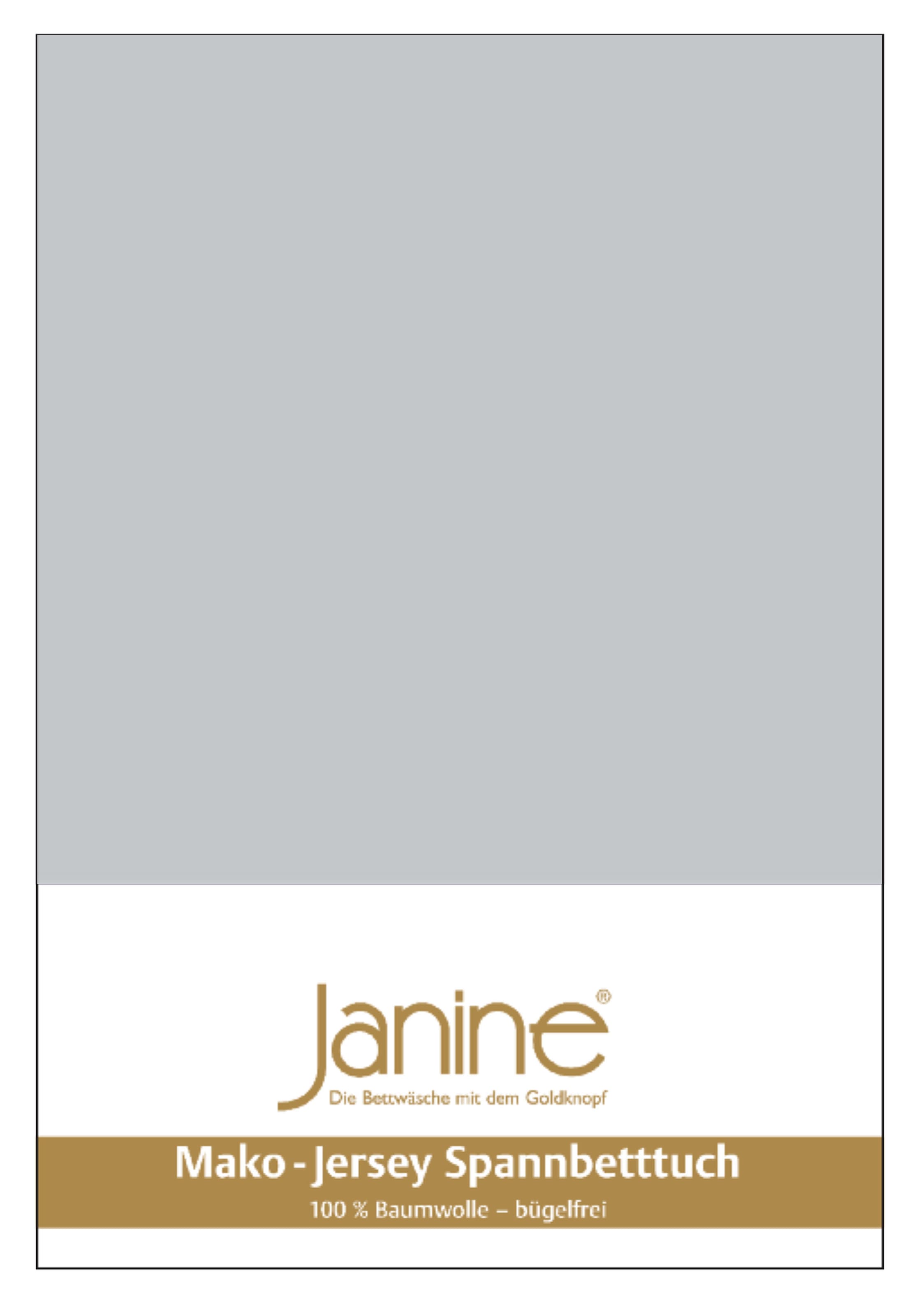 Janine Spannbettlaken »Spannbetttuch Jersey 5007 23 70x140« Ringsumgummi