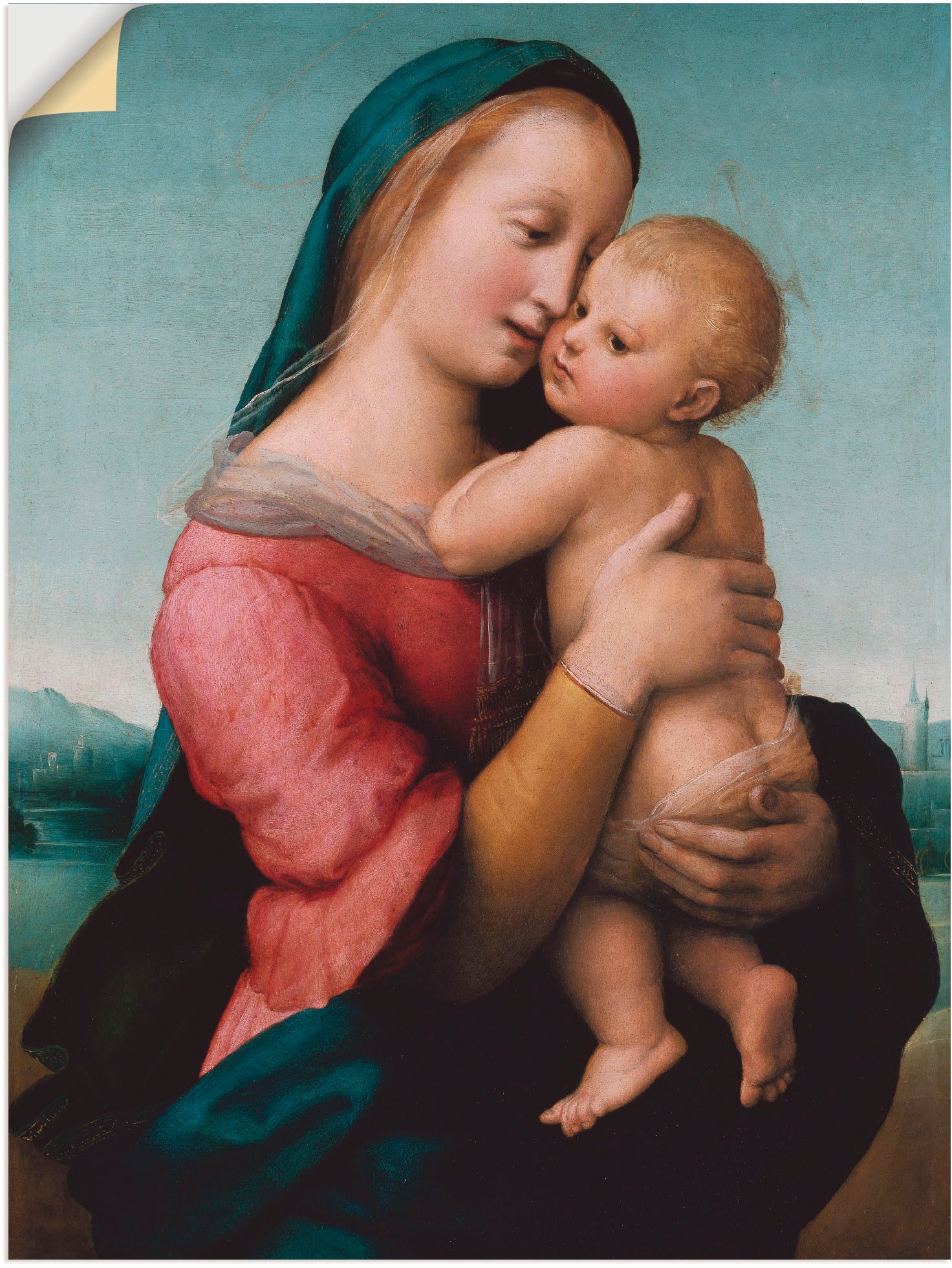 Image of Artland Wandbild »Die Madonna Tempi. Um 1507«, Gruppen & Familien, (1 St.), in vielen Grössen & Produktarten -Leinwandbild, Poster, Wandaufkleber / Wandtattoo auch für Badezimmer geeignet bei Ackermann Versand Schweiz