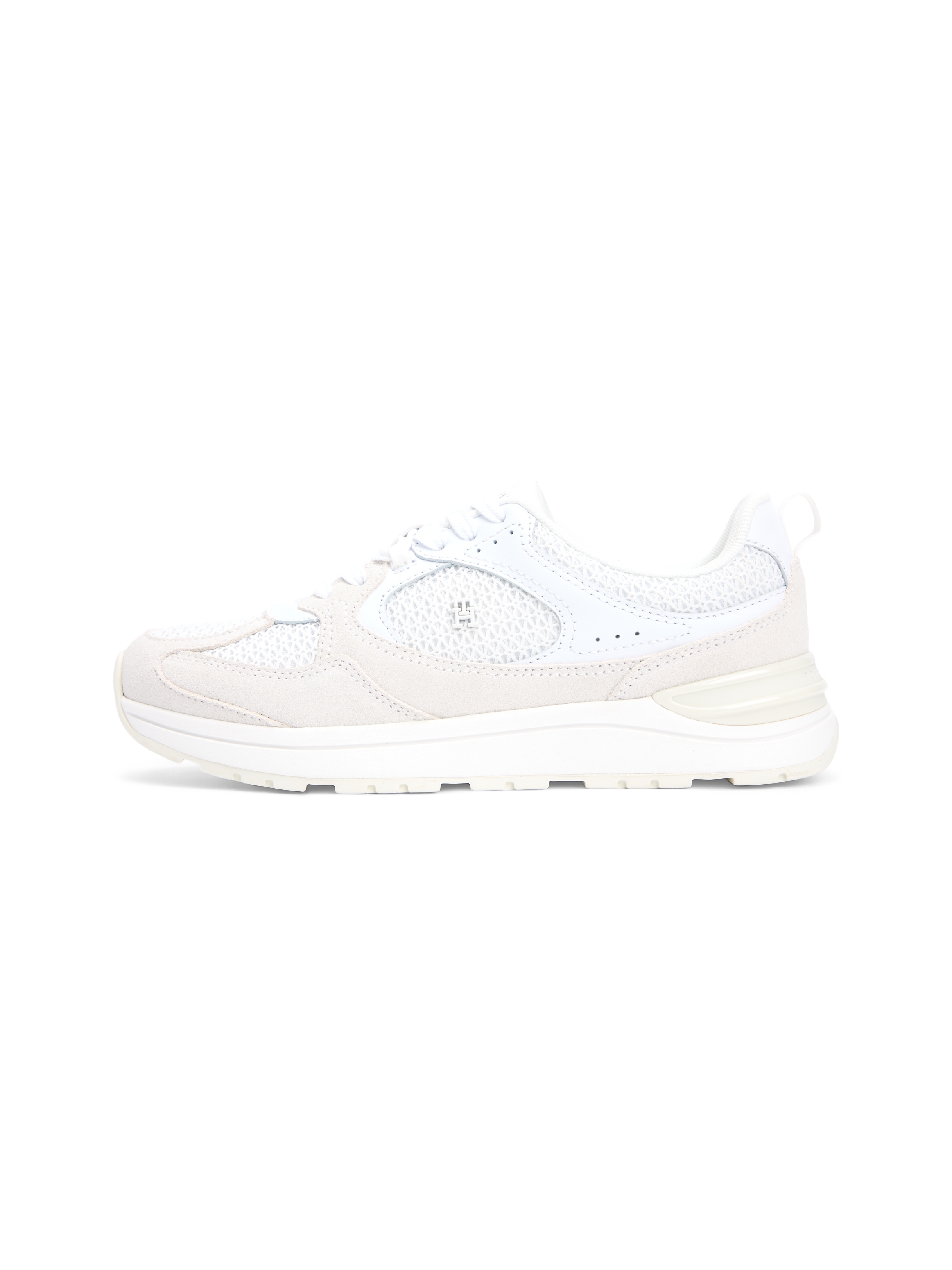 Tommy Hilfiger Baskets à plateforme »TH MIX MATERIAL RUNNER«  Chaussure de loisirs, à lacets, sneaker à plateforme avec emblème logo