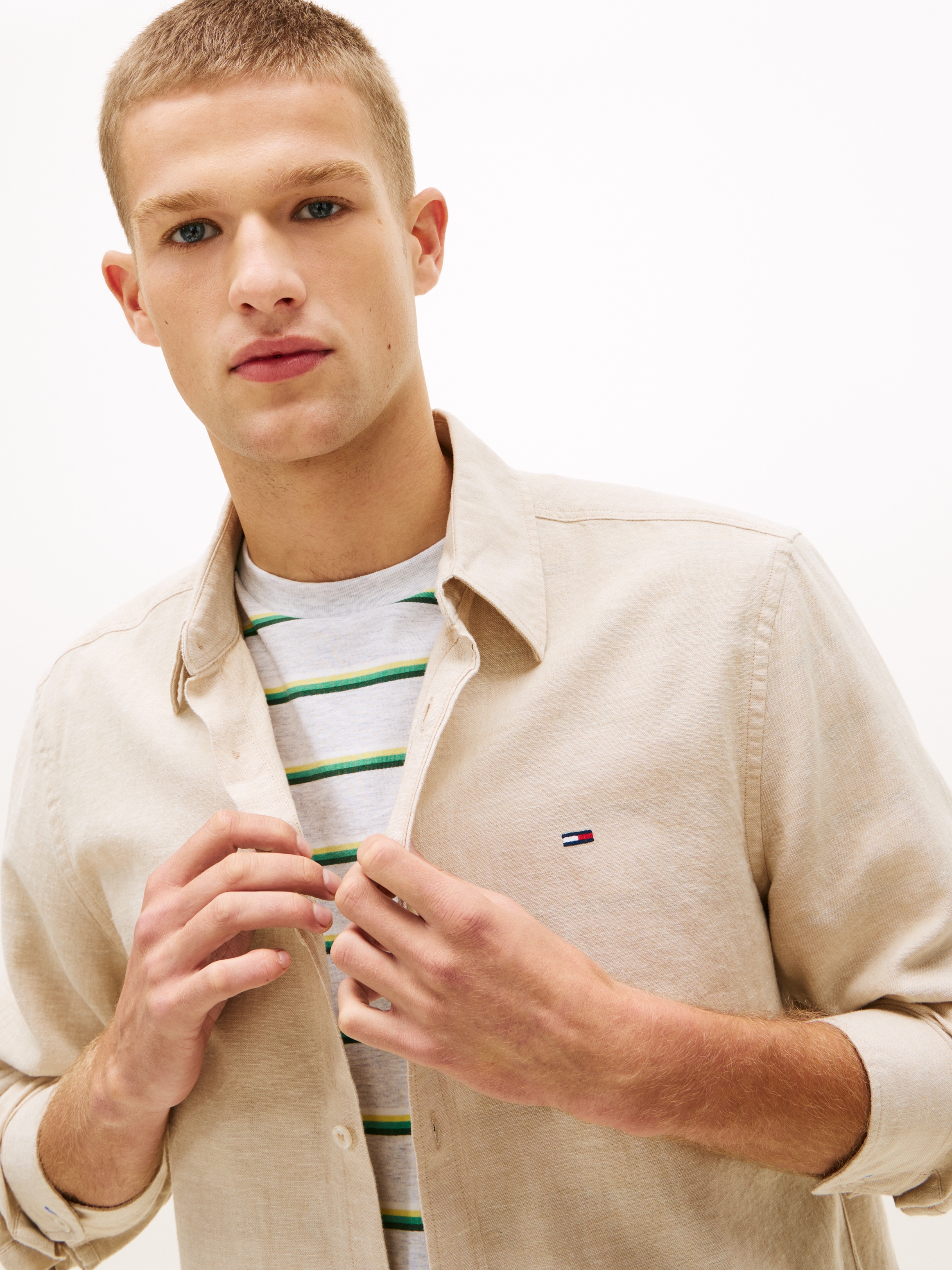 Tommy Jeans Chemise à manches longues »TJM REGULAR FIT LINEN BLEND«