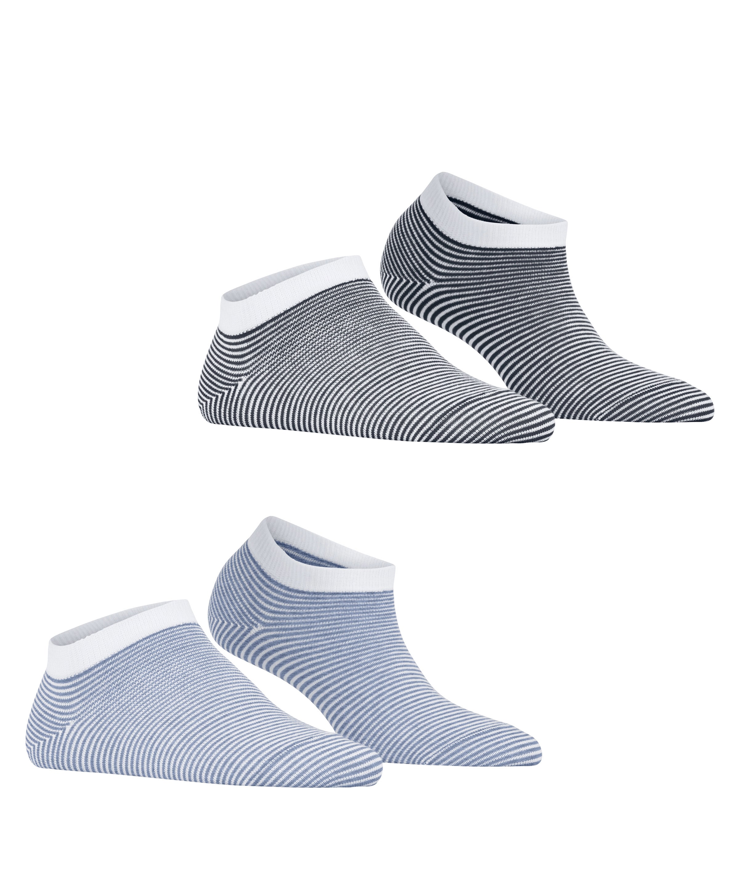 Esprit Sneakersocken »Allover Stripe« 2 Paar,  verstärkt, hochwertig, mit Streifen, schmales Bündchen
