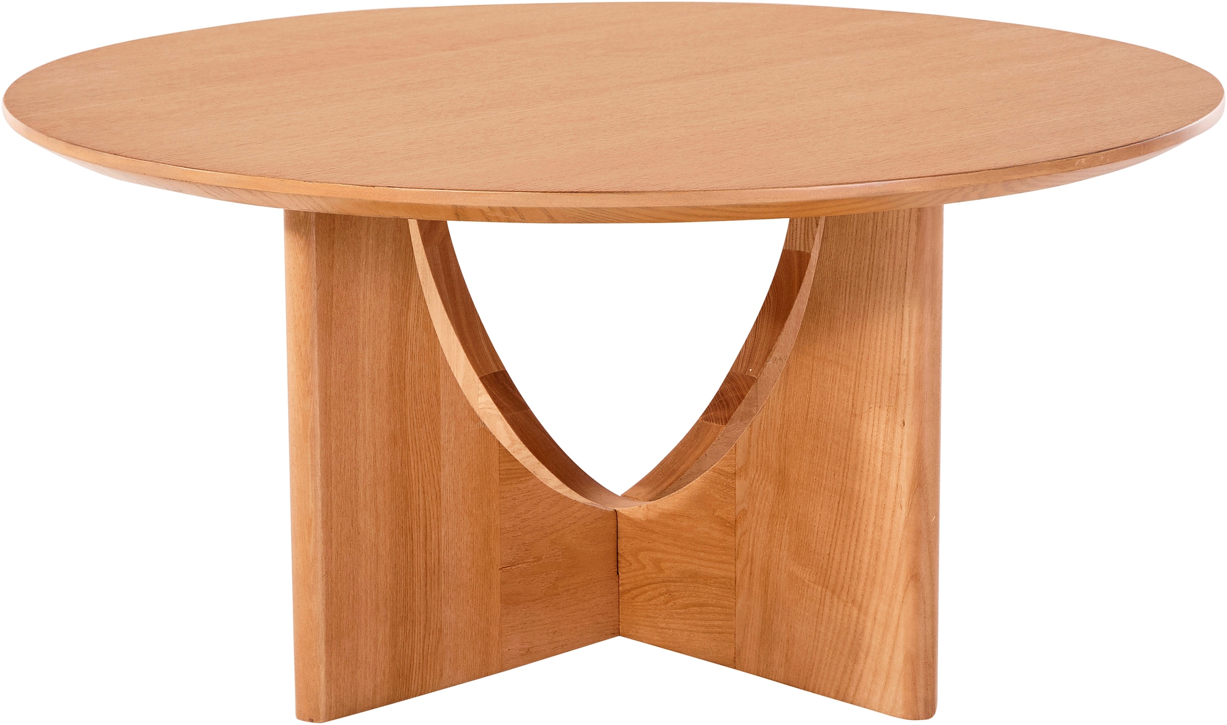Image of LeGer Home by Lena Gercke Couchtisch "Zirella" 1 Stk. tlg. massives Eschenholz, markantes Kreuzfuss-Design, Breite 85 cm