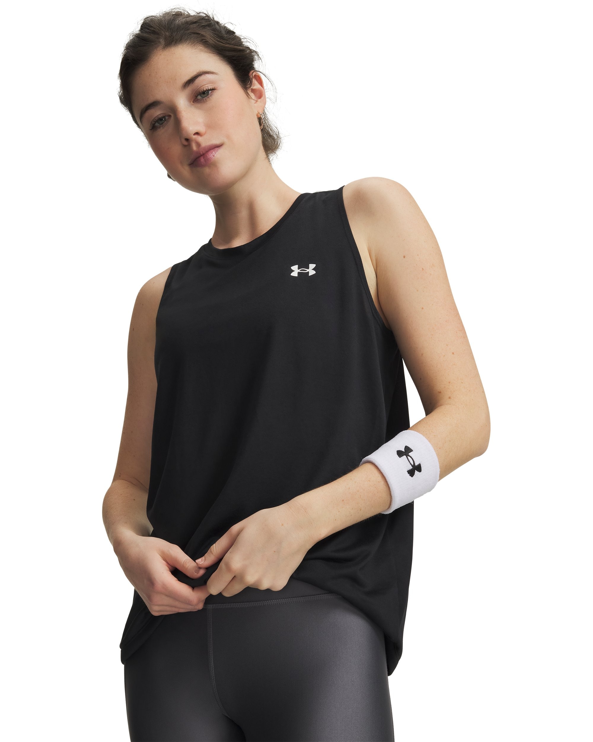 Image of Under Armour Tanktop "TECH TANK SOLID" aus Polyester, ärmelloser Schnitt