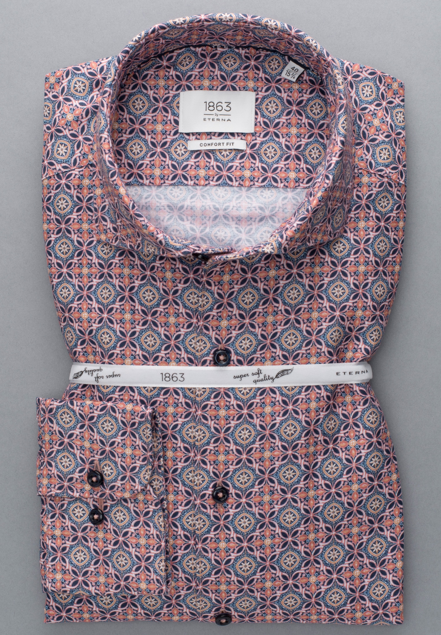 Eterna Chemise à manches longues »COMFORT FIT« EASY IRON (bügelleicht)