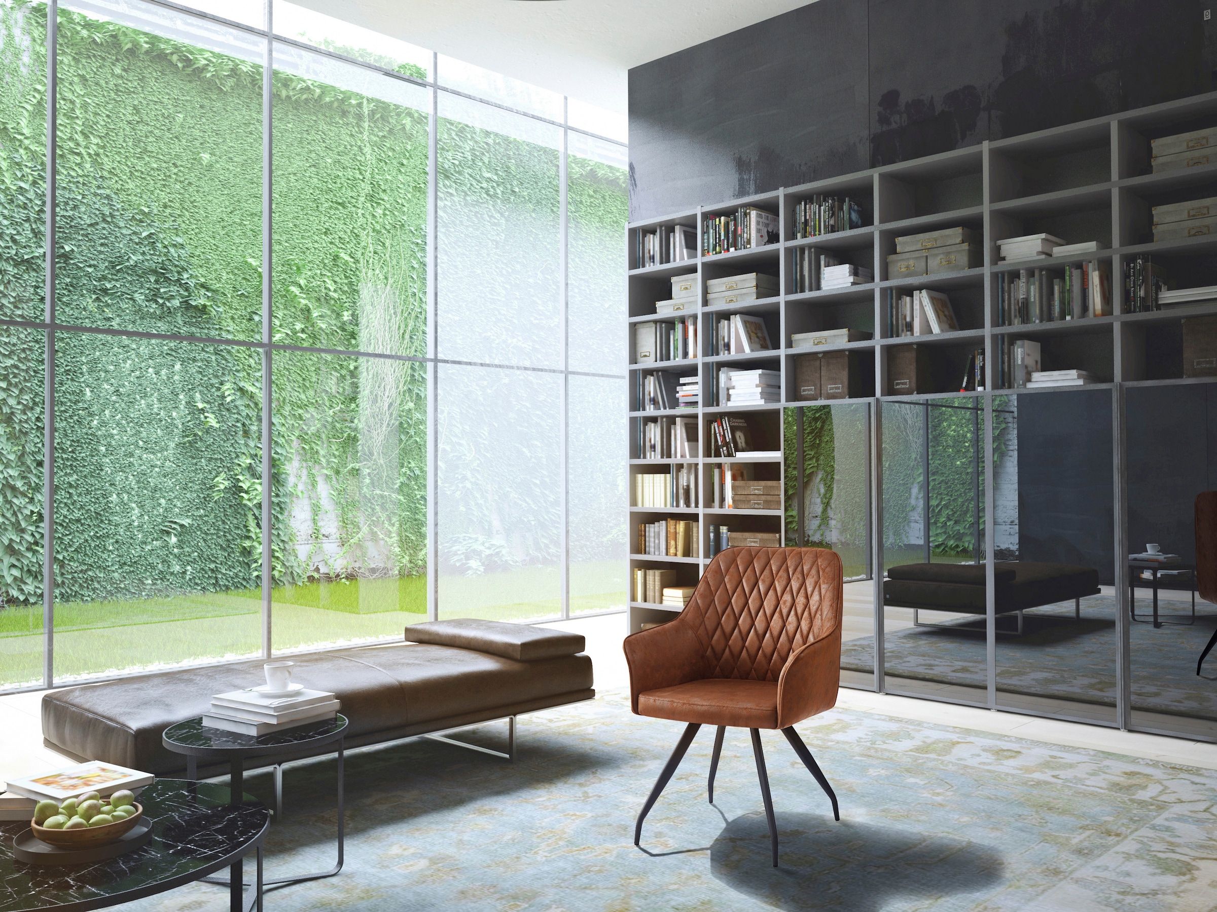 Kayoom Polsterstuhl »Stuhl Amber 225, Eleganter Stuhl mit Steppung«, 1 St., Eleganter Stuhl mit Steppung, moderne Eisen-Füsse