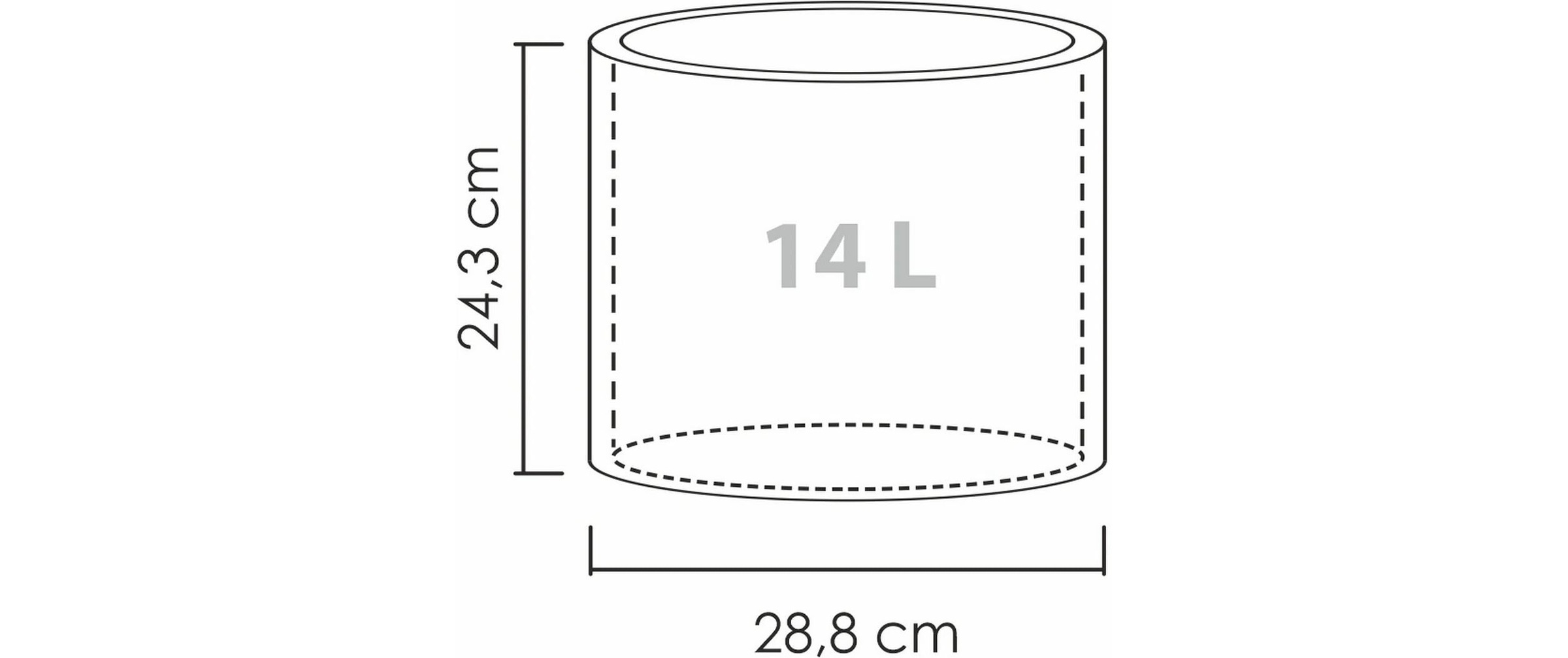 Scheurich Blumentopf »PFG 30/130 Granit«