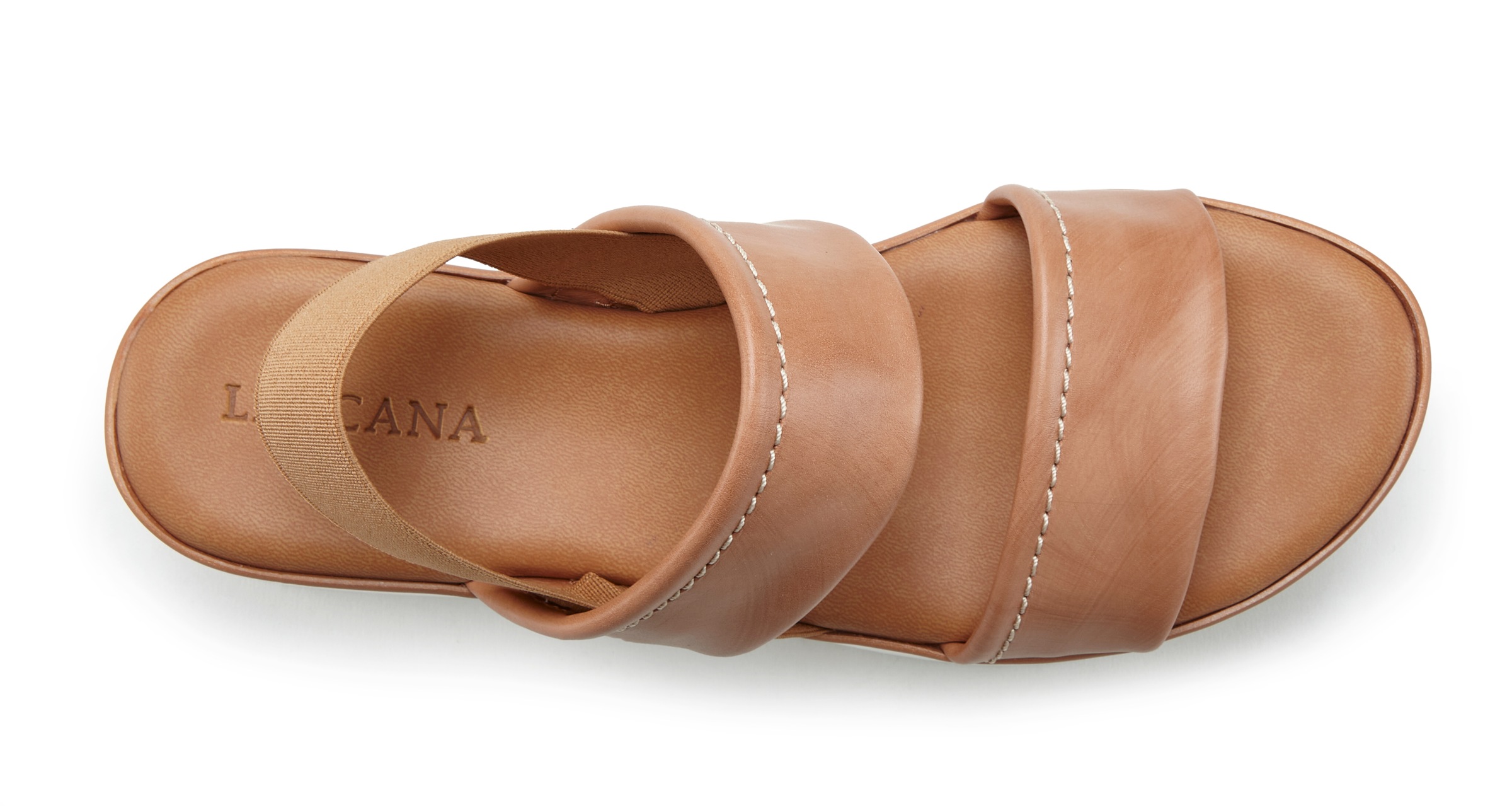 LASCANA Plateausandaletten »Sommerschuh, Sandale, Sandalette, offener Schuh,«, Sandalette aus Leder mit modisch bequemer Plateausohle