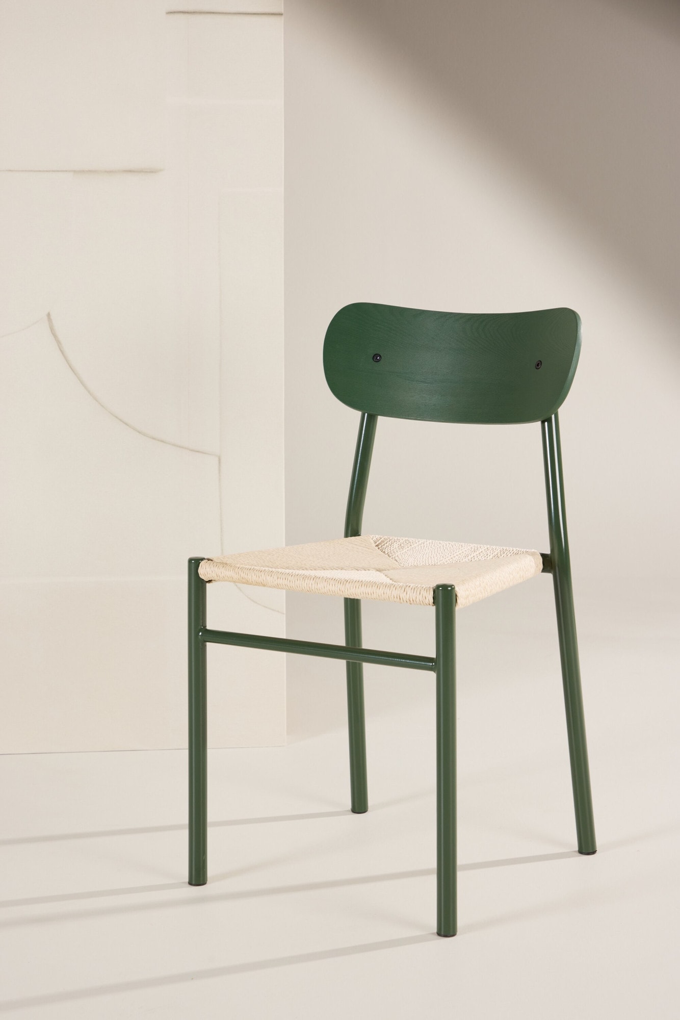 Image of Venture Home Esszimmerstuhl "Polly, 2er-Set Esszimmerstühle in Schwarz, schlankes Design, 120 kg" () Flechtstuhl, Metallrahmen, geflochtener Sitz, leicht, modern