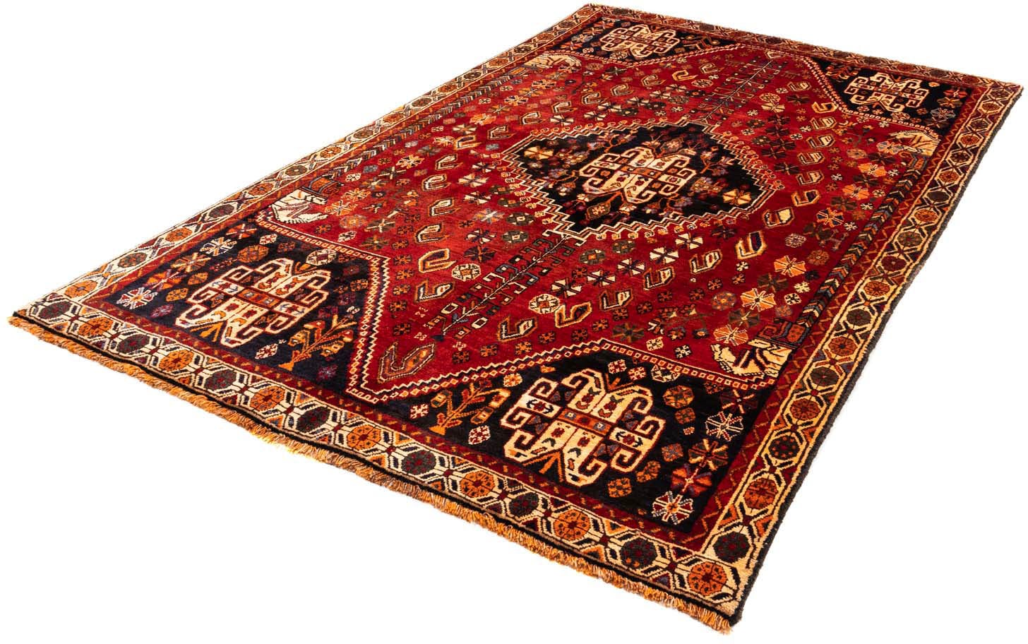 Wollteppich »Shiraz Medaillon 265 x 172 cm«, rechteckig, Unikat mit Zertifikat