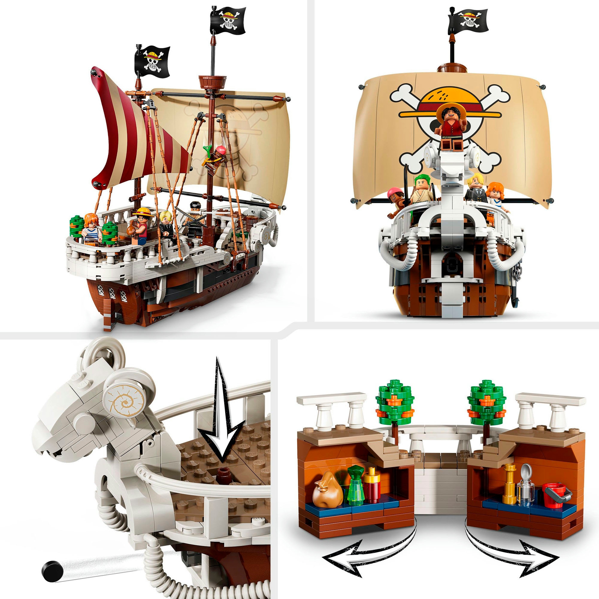 LEGO® Konstruktionsspielsteine »Das Piratenschiff Flying Lamb (75639), LEGO One Piece« Made in Europe