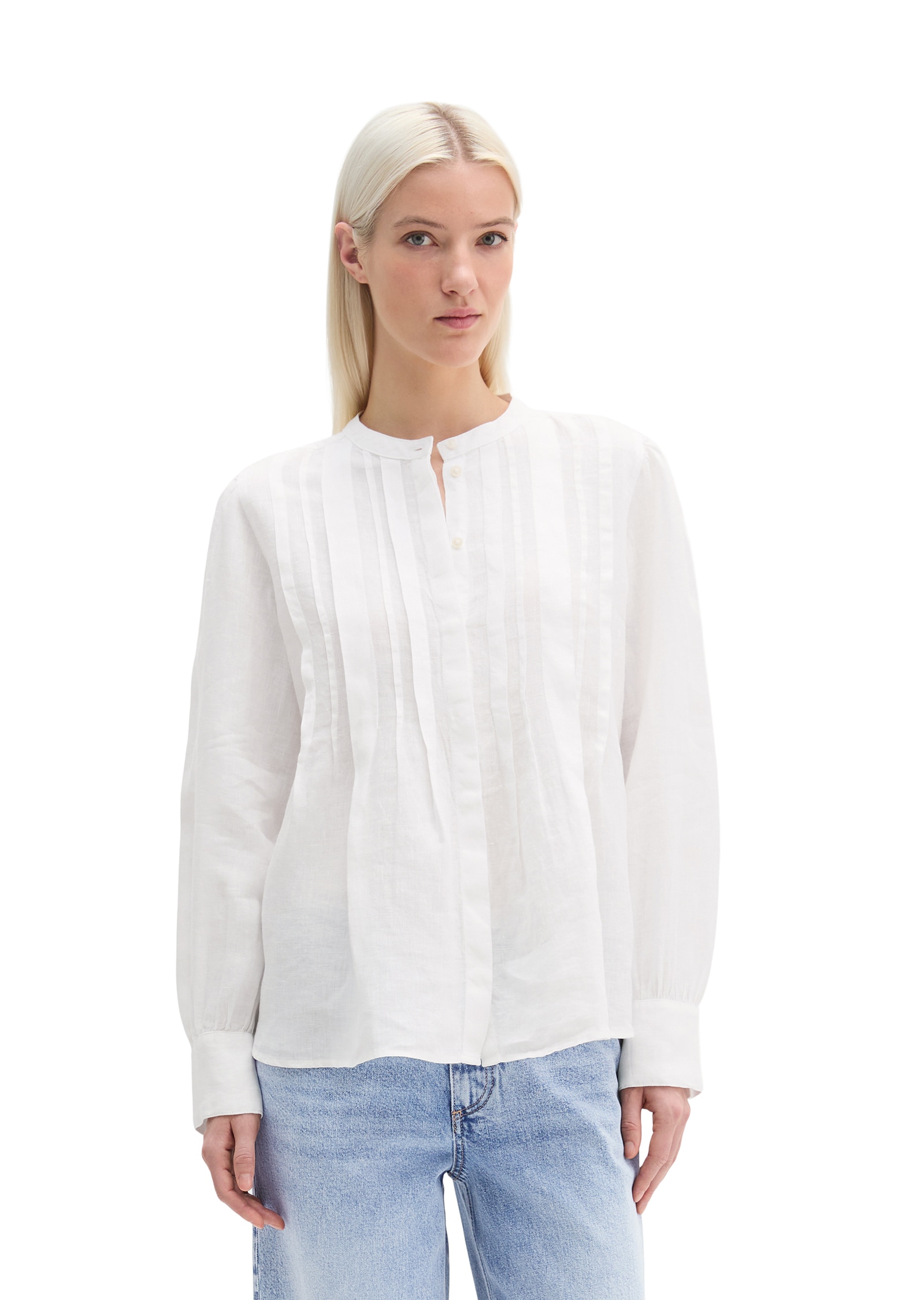 Image of Marc OPolo Langarmbluse Leinenbluse A-Shape