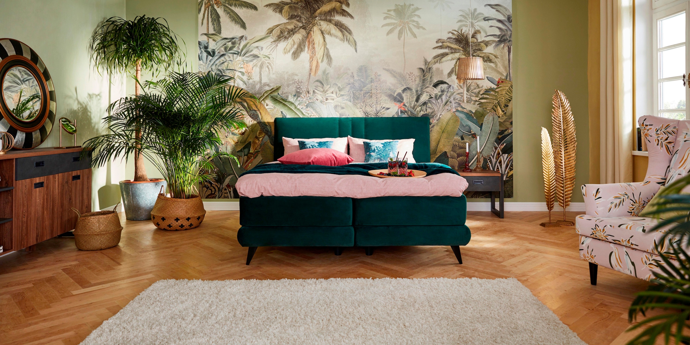Komar Vliestapete »Vlies - Amazonia - Grösse 368 x 248 cm«, bedruckt, Wohnzimmer, Schlafzimmer