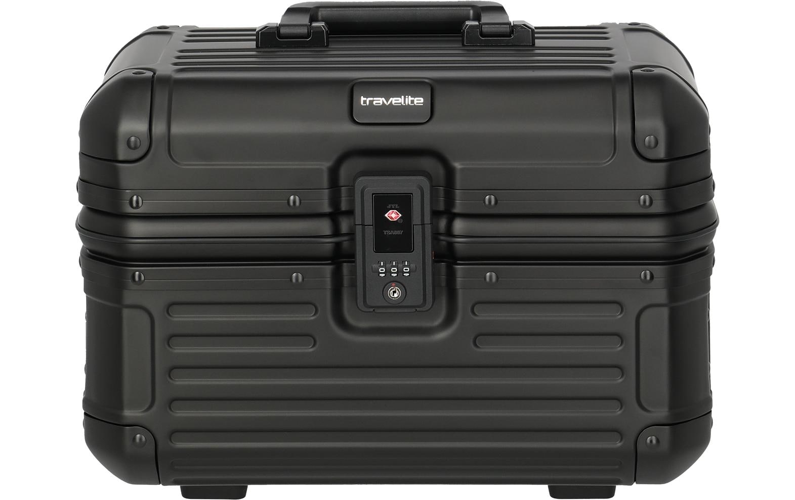 travelite Kosmetikbox »Next Beautycase Alu 19 l Black«