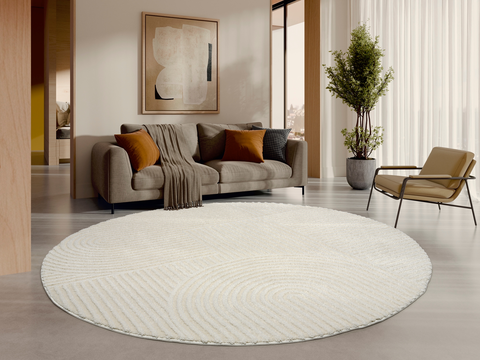 Image of OCI DIE TEPPICHMARKE "LIV ATMOS, auch als Läufer und in Rund" rund 20 mm Höhe Design Teppich, auch in quadratischer Form, alle Räume