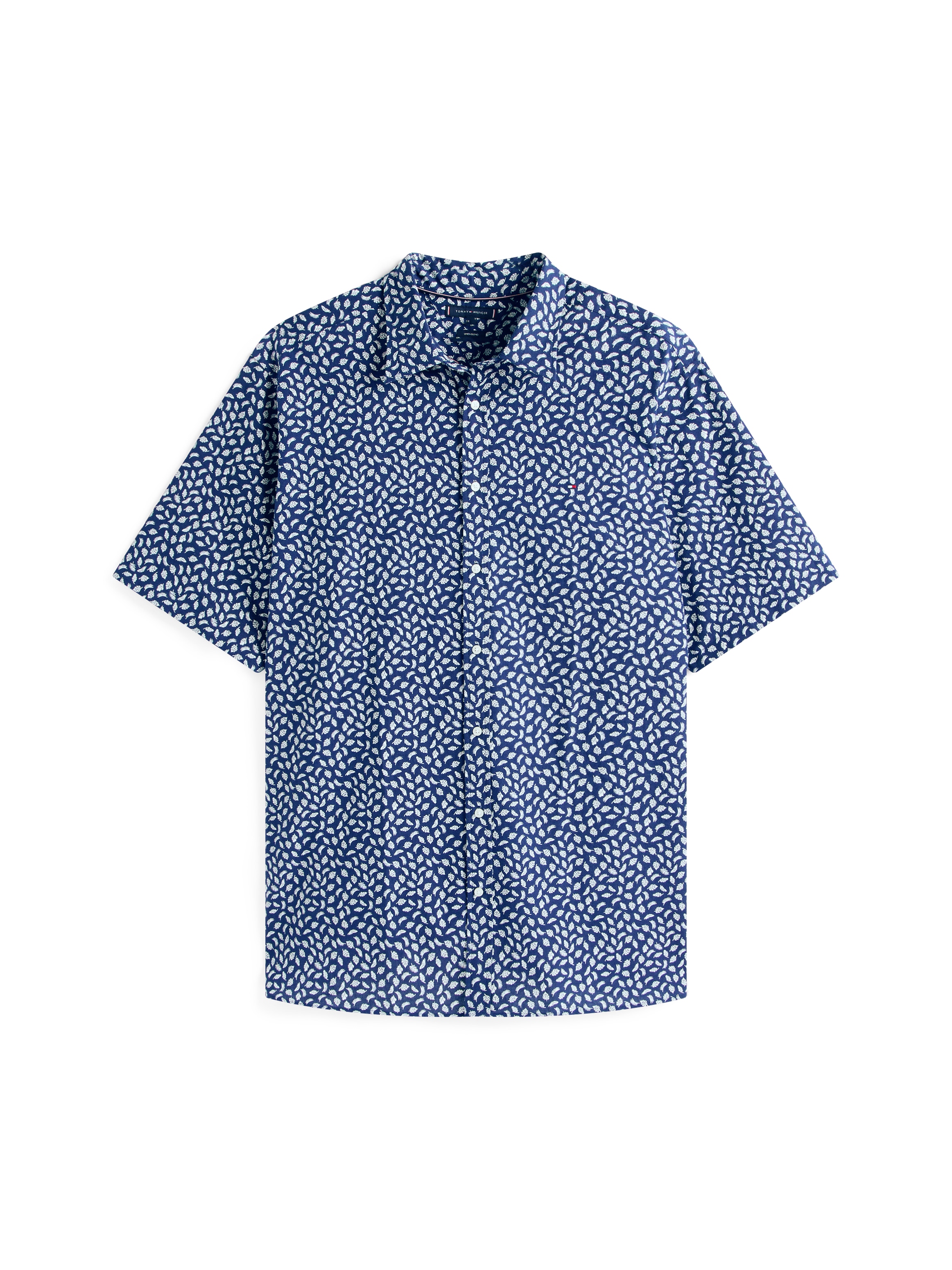 Tommy Hilfiger Big & Tall Kurzarmhemd »BT-LINEN BLEND AOP SS RF SHIRT-B«, Grosse Grössen