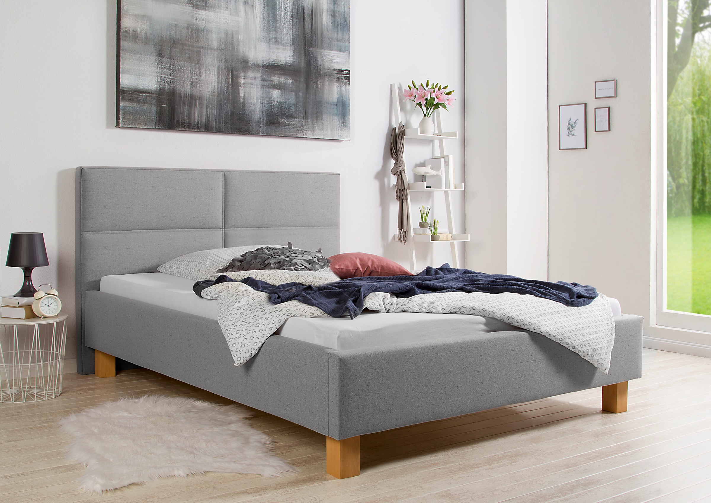 Maintal Lit rembourré »Derryville« Bettseiten zerlegt, ohne Bettkasten