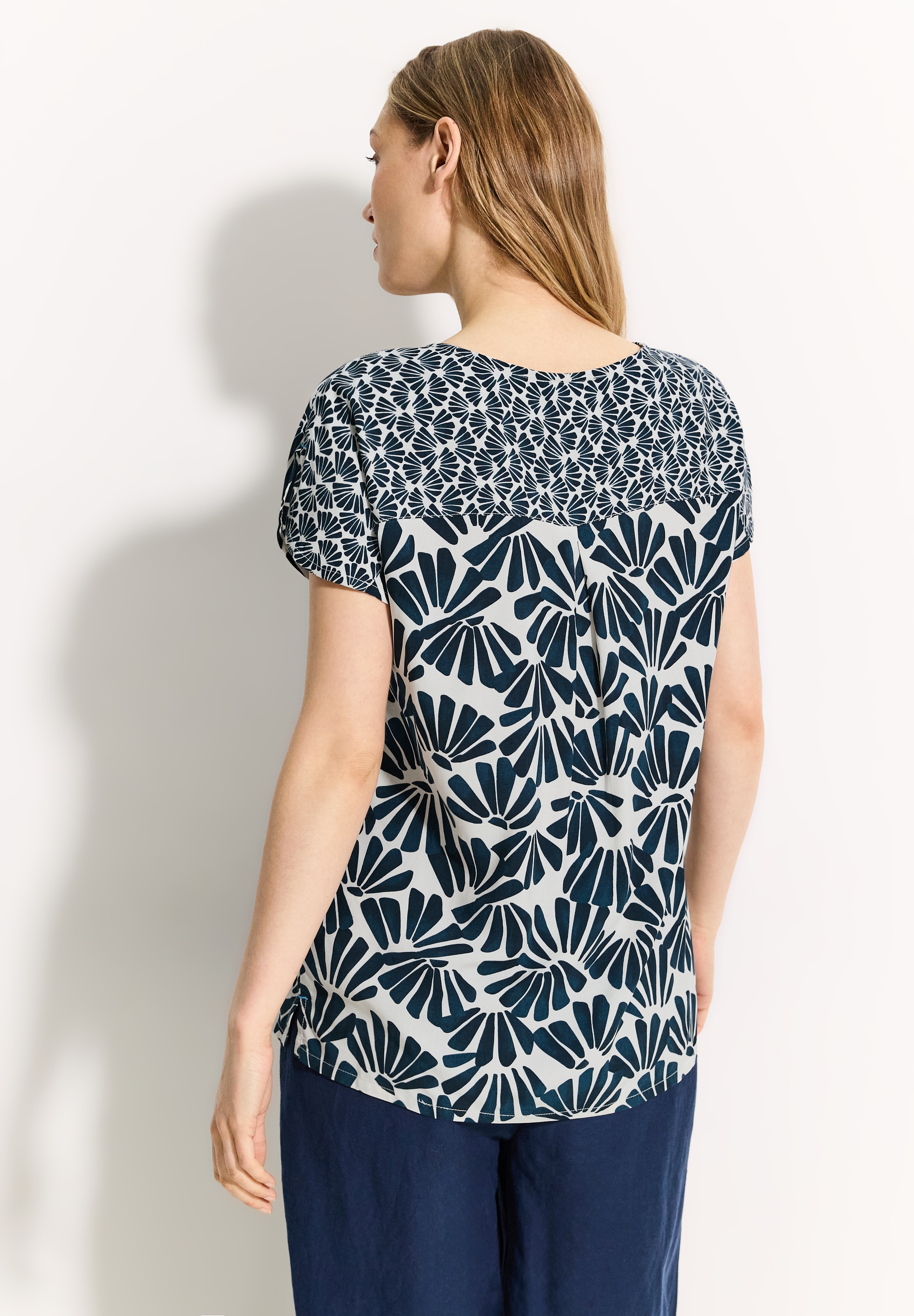 Cecil Kurzarmbluse mit All-Over Print