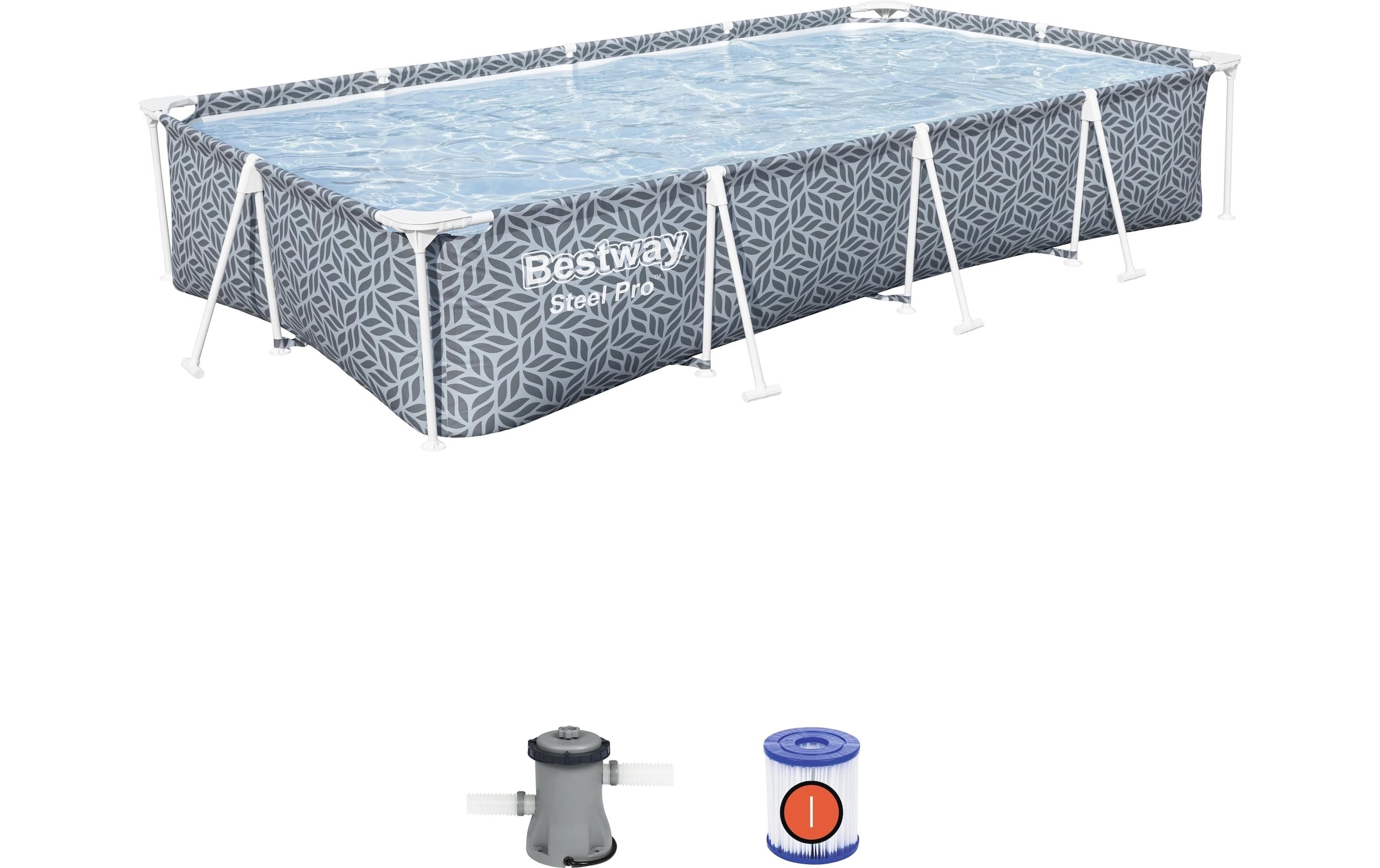 Bestway Pool »mit Filterpumpe Steel Pro 366 x 201 x 66 cm«