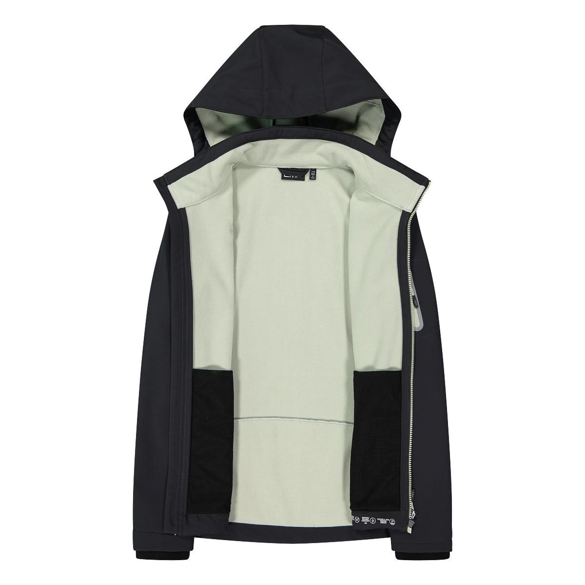 CMP Veste softshell »WOMAN JACKET ZIP HOOD« mit Kapuze sportlicher Stil, wärmend, wind- und wasserabweisend, Übergangsjacke