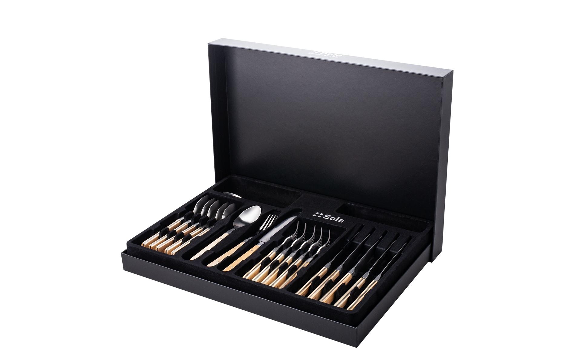 Sola Set de couverts »Image Maple Wood 24-tlg.«