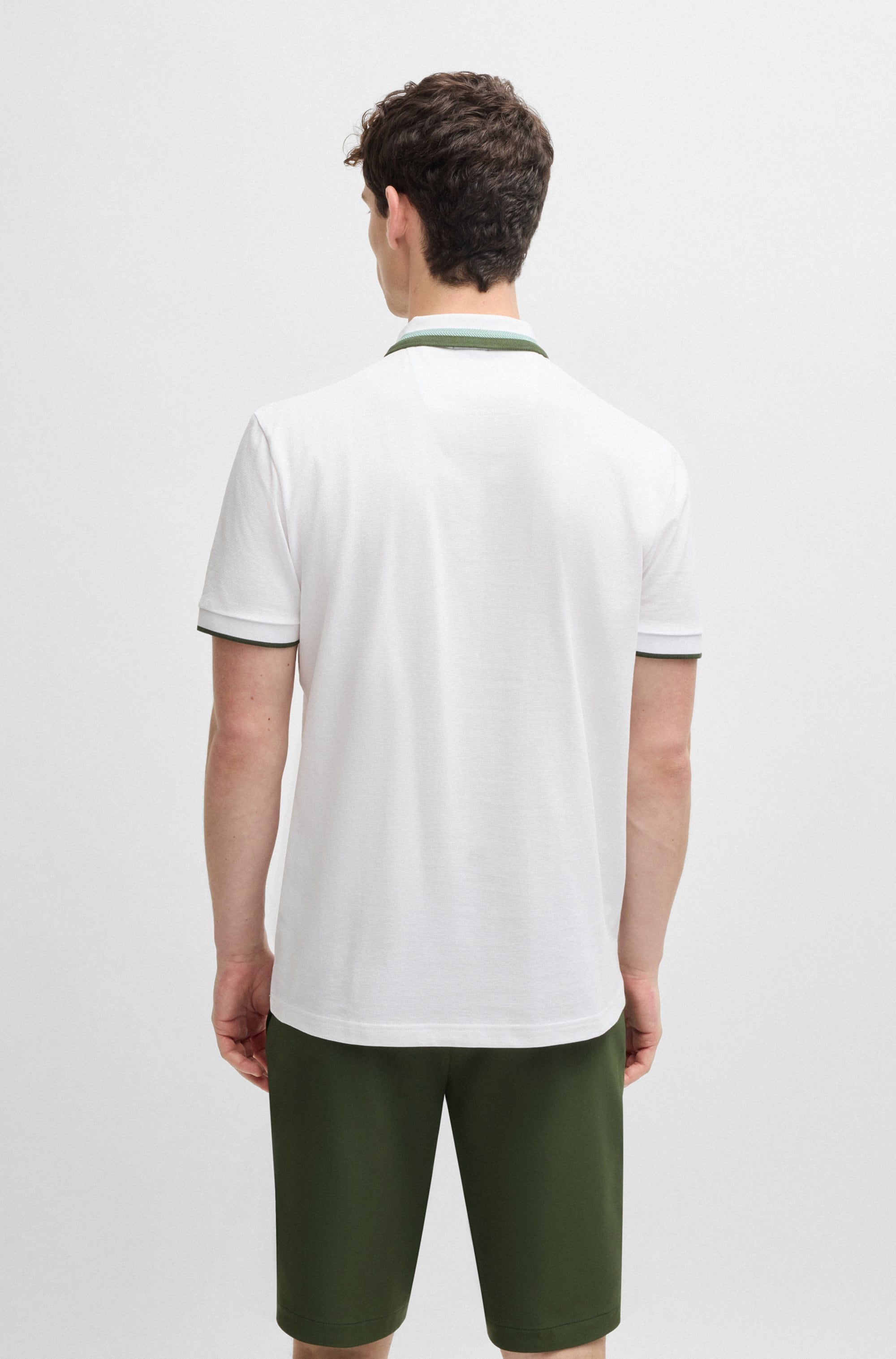 BOSS GREEN Poloshirt »Paddy AP Herit« mit kontrastfarbenen Details