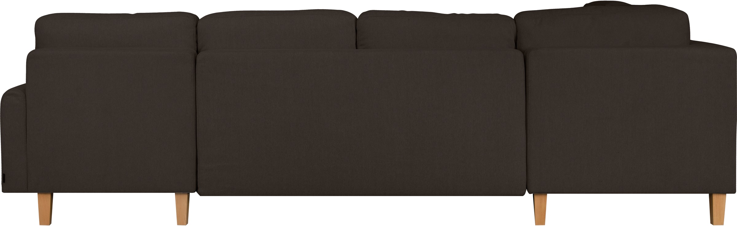 Home affaire Wohnlandschaft »TRIPLO U-Form wahlweise mit Schlaffunktion, B/T/H: 310/192/90 cm«, Schlafsofa, auch mit Bettkasten, Steppung im Rückenkissen