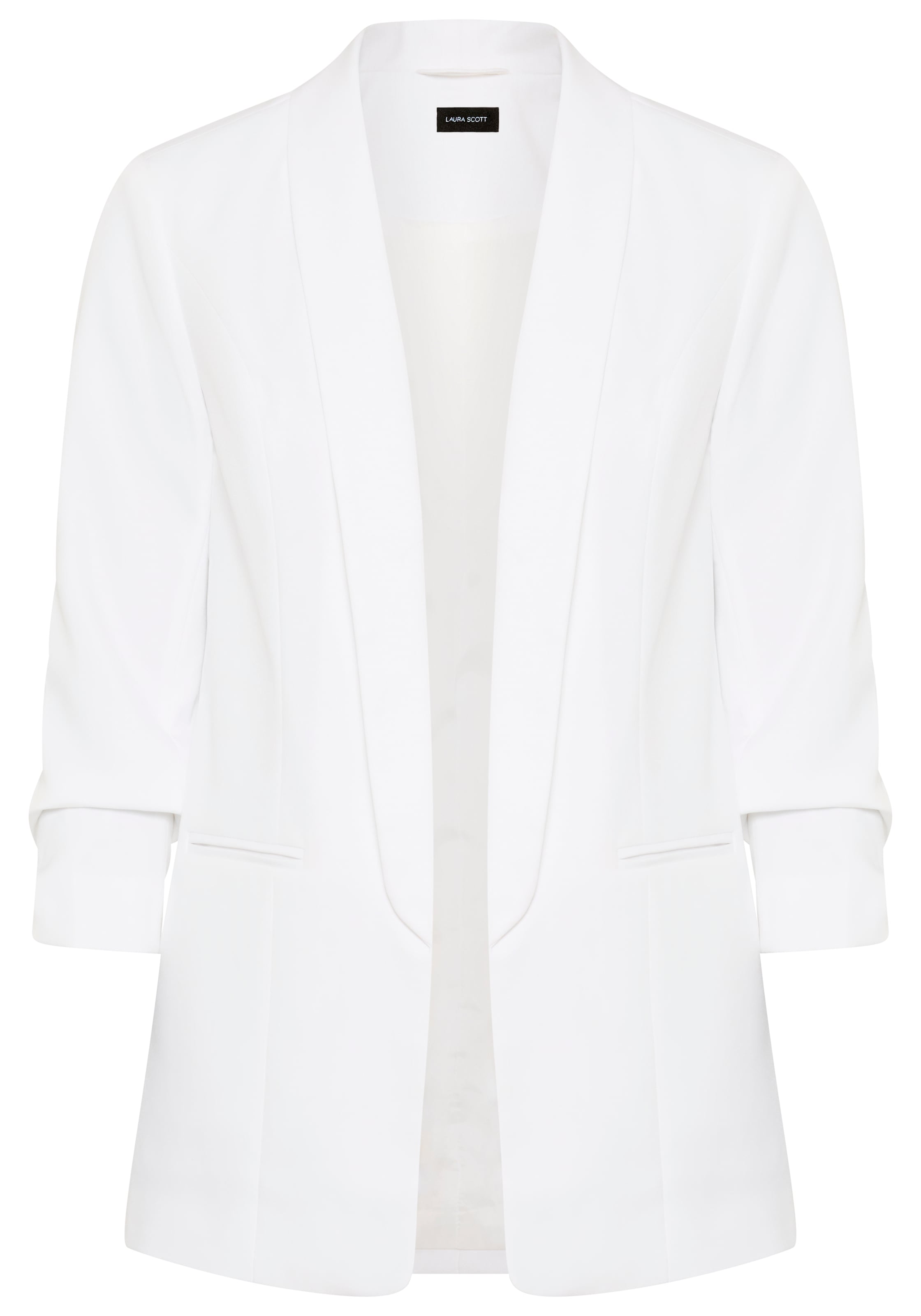 Laura Scott Longblazer mit gerafften Ärmeln