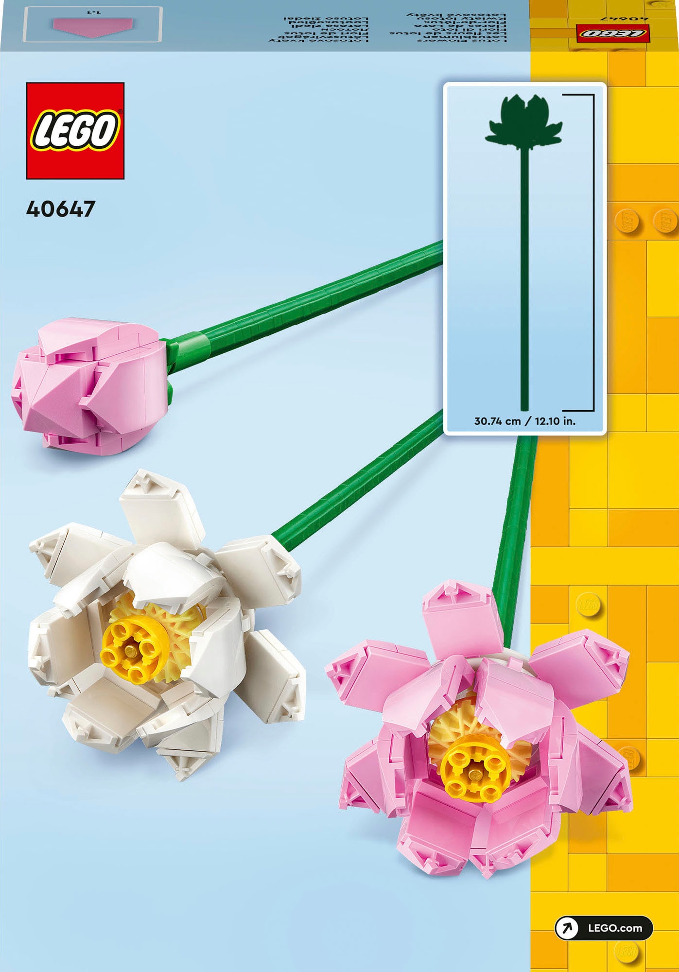 LEGO® Pions de construction »Lotusblumen (40647), Lego Botanicals« Made in Europe