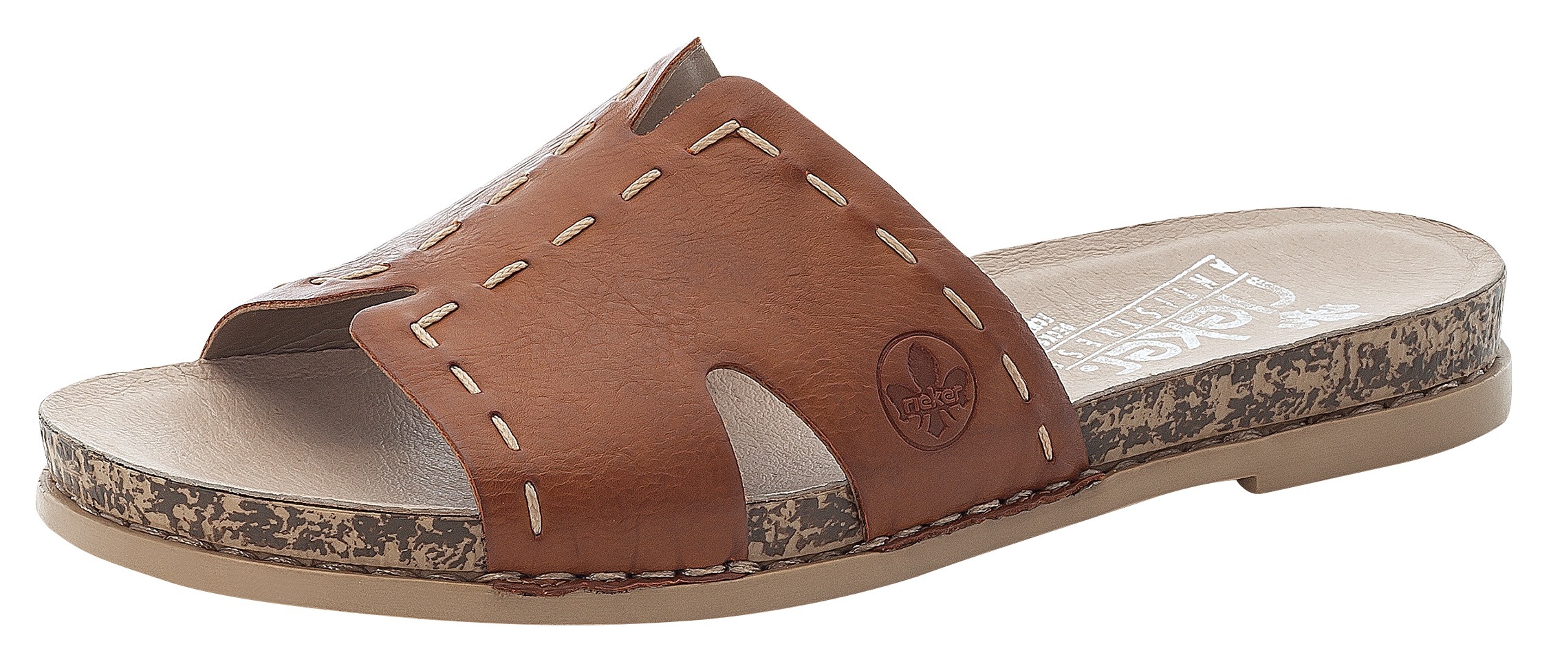 Image of Rieker Pantolette, mit Ziernaht bei Ackermann Versand Schweiz